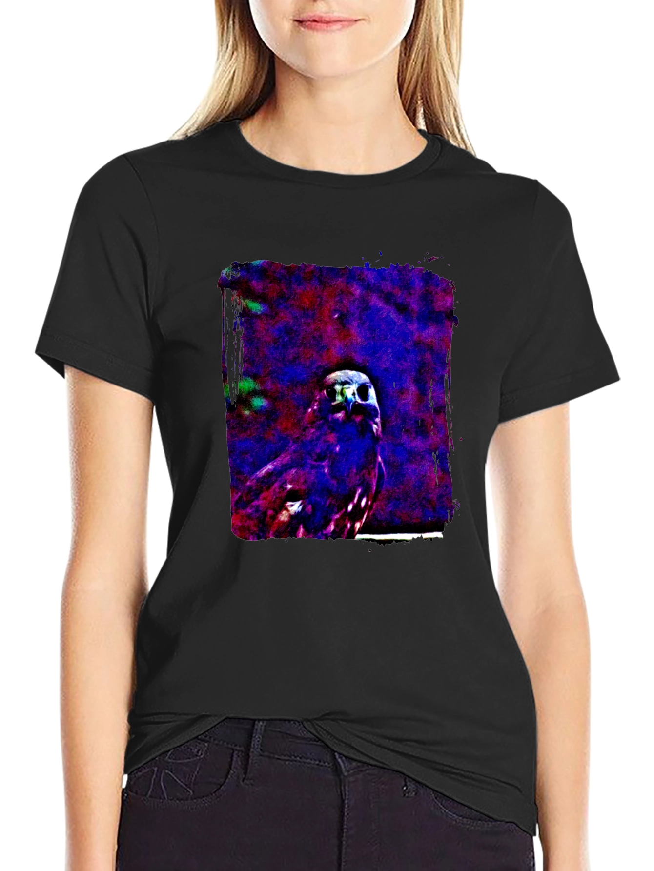 Artistic Bird Graphic Tee
