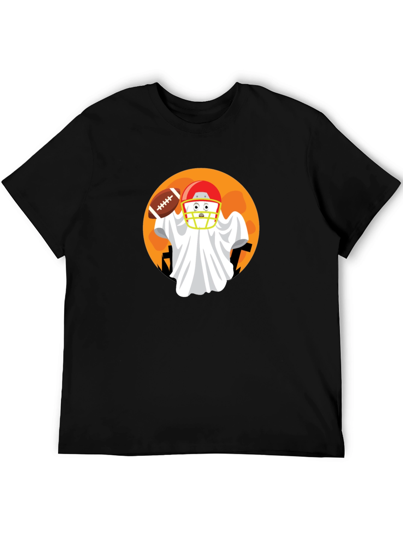 Football Ghost Halloween T-Shirt