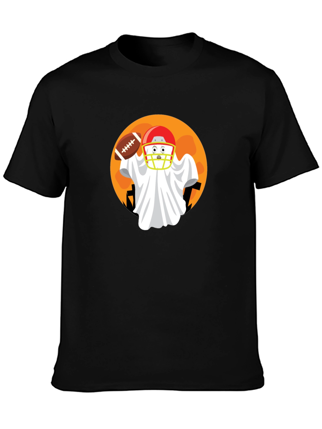 Football Ghost Halloween T-Shirt