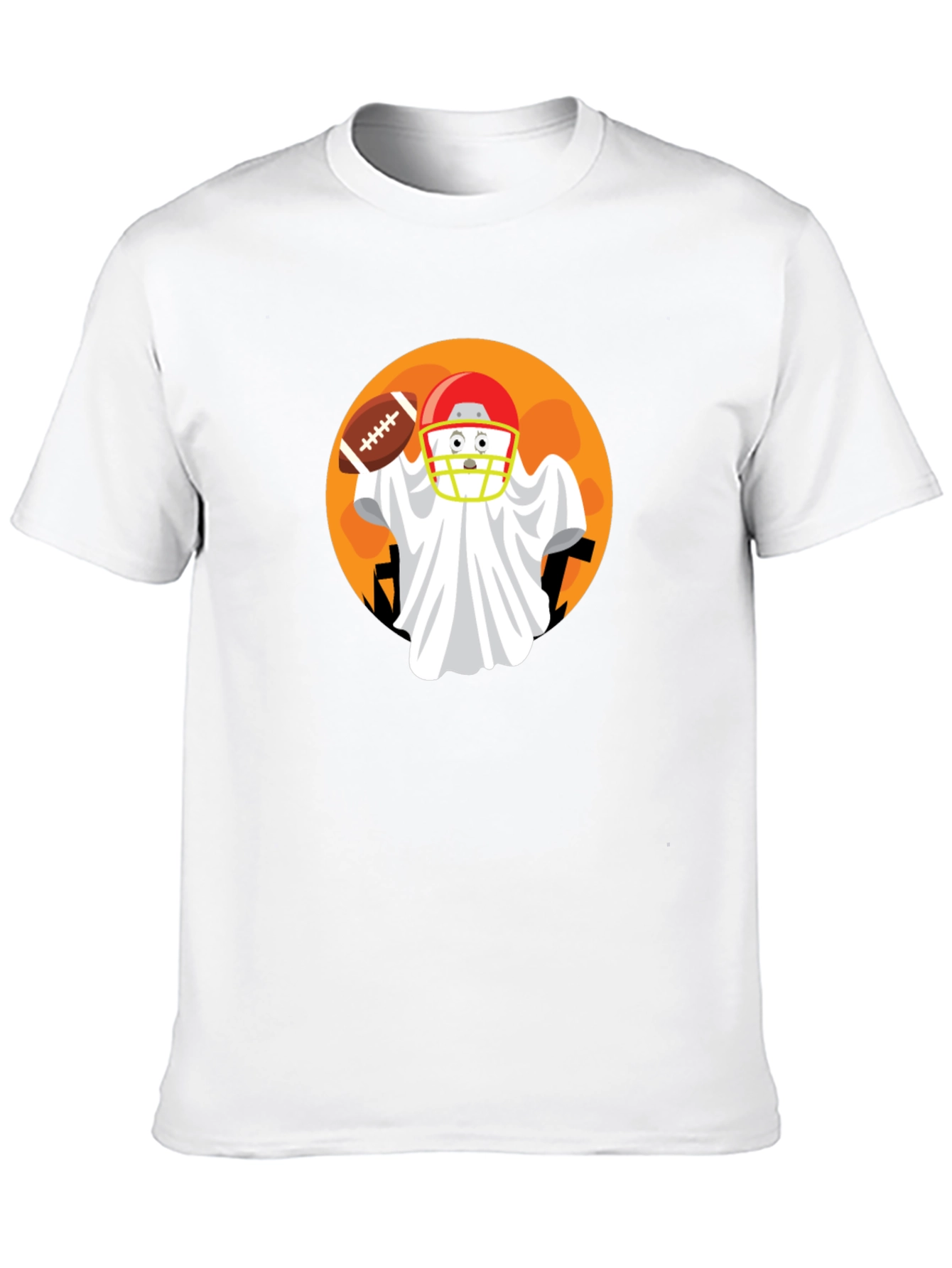 Football Ghost Halloween T-Shirt