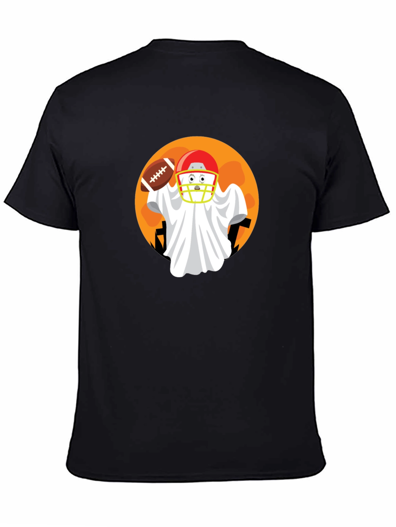 Football Ghost Halloween T-Shirt
