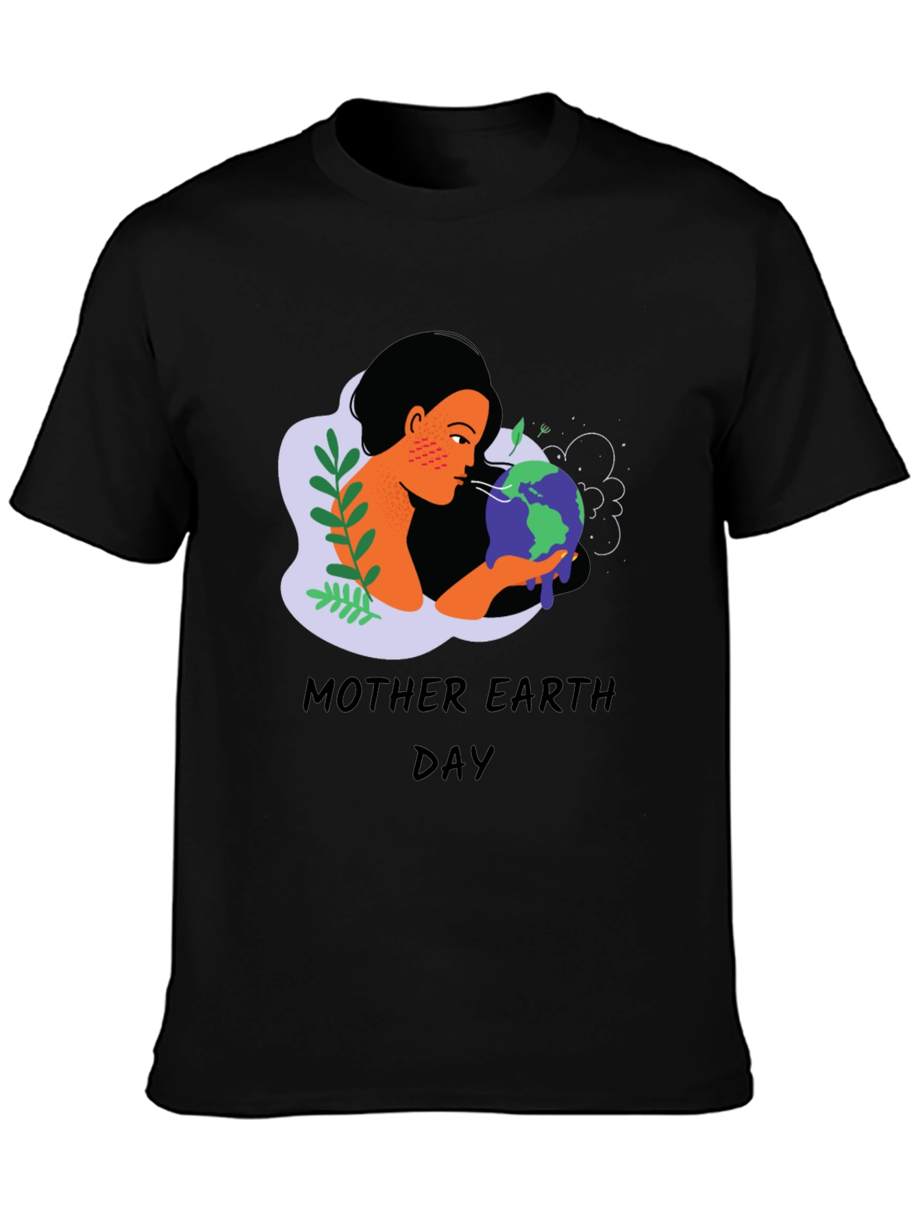 Mother Earth Day T-Shirt - Black Graphic Tee
