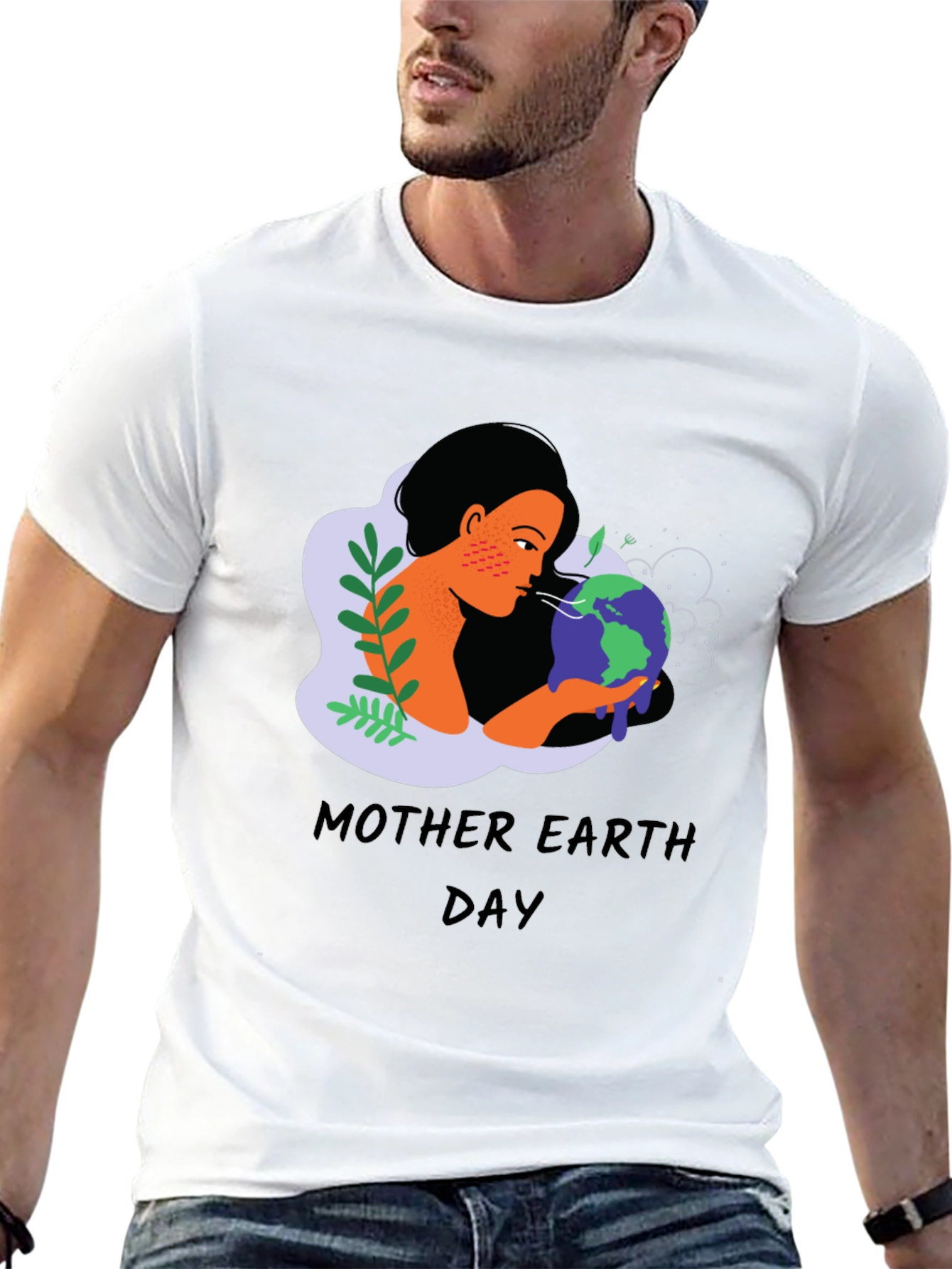 Mother Earth Day T-Shirt - Black Graphic Tee