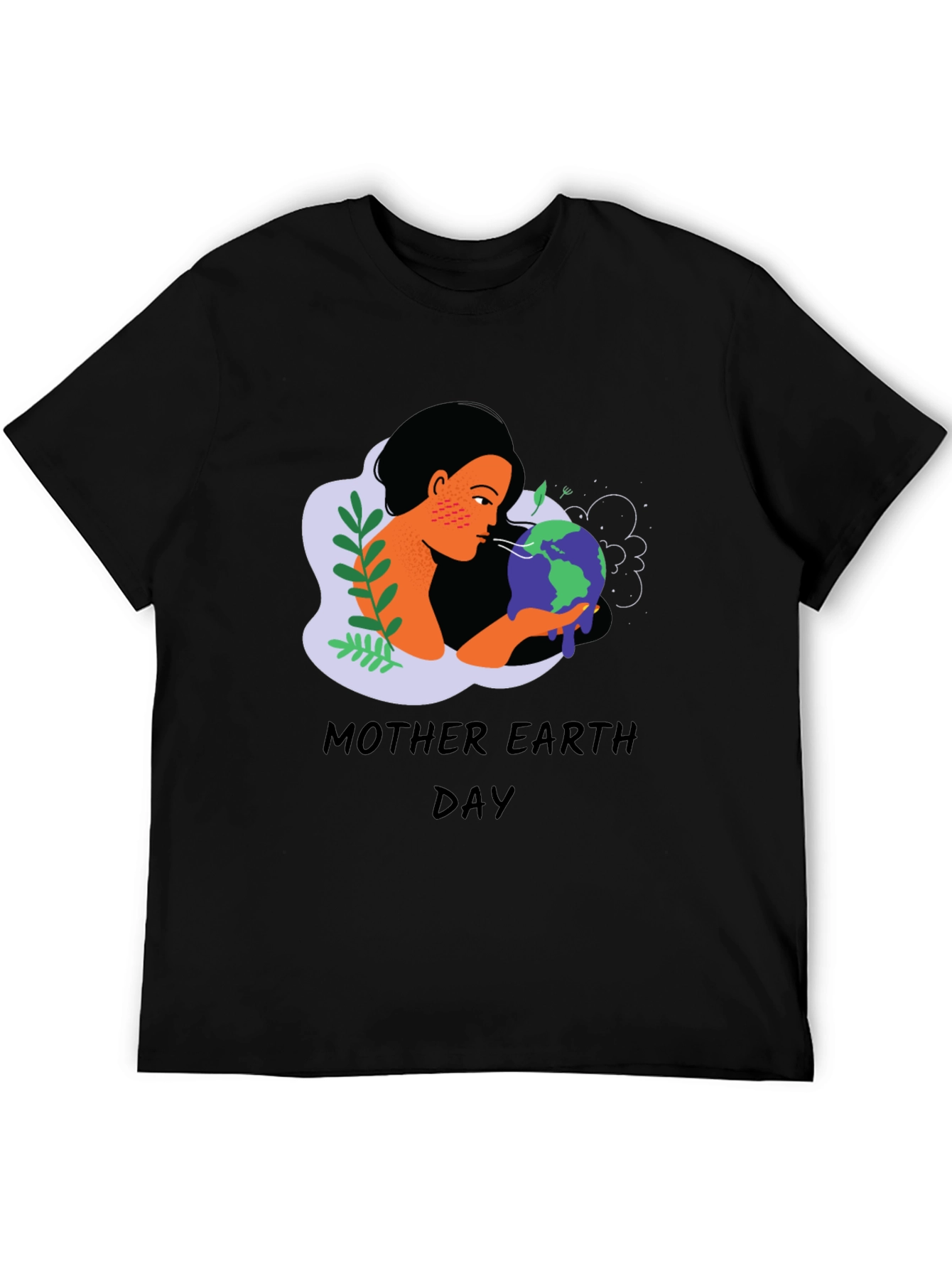 Mother Earth Day T-Shirt - Black Graphic Tee