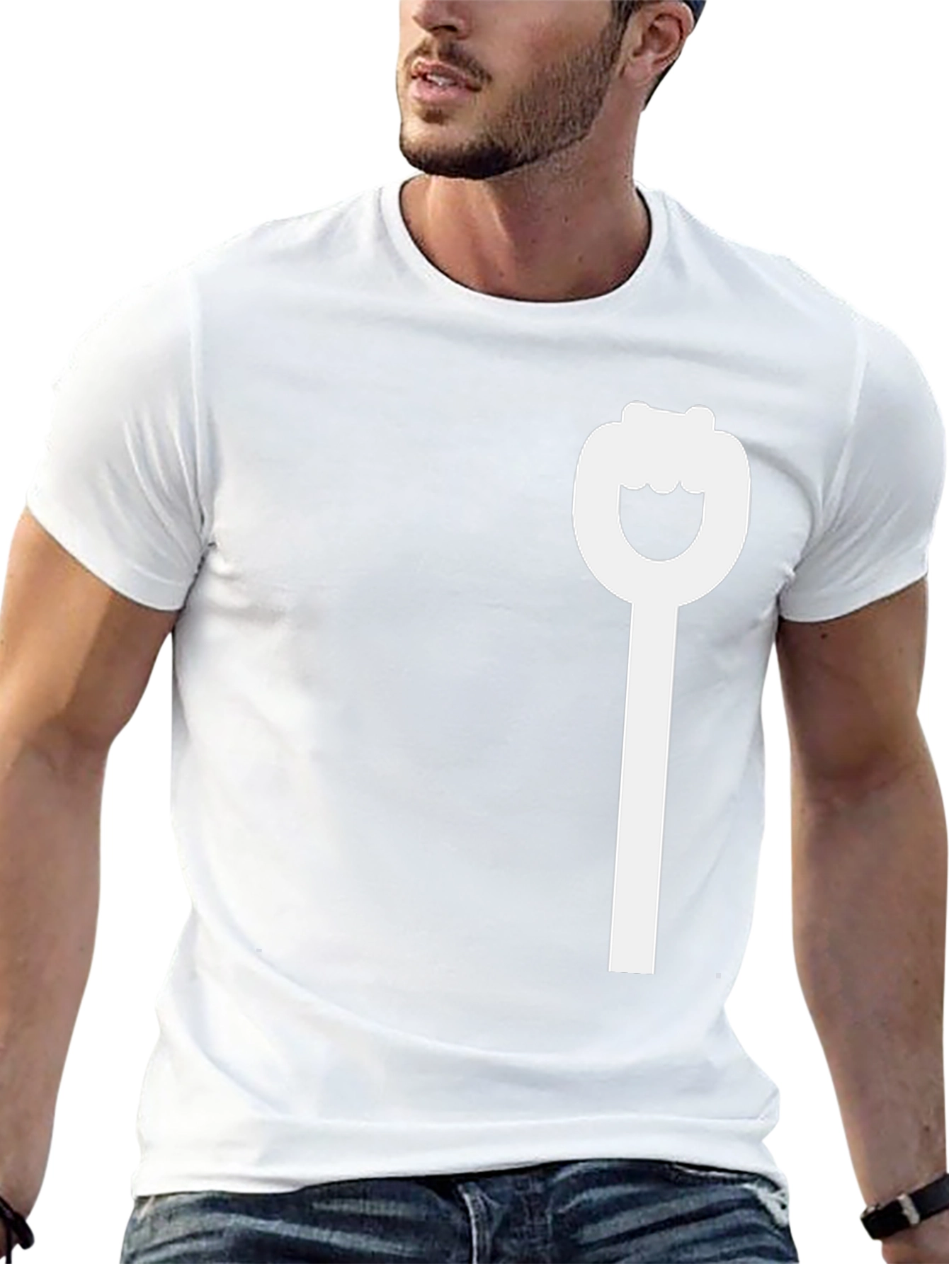 Black Graphic Tee - Bottle Opener Design