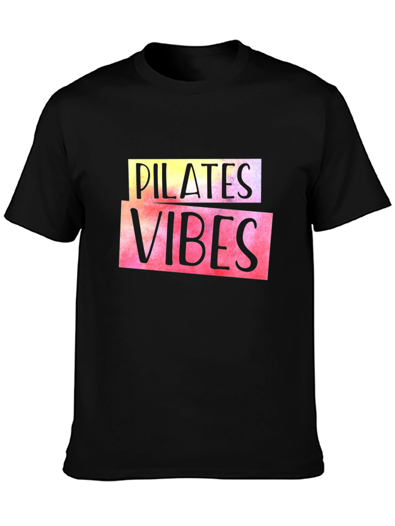 Pilates Vibes Black T-Shirt