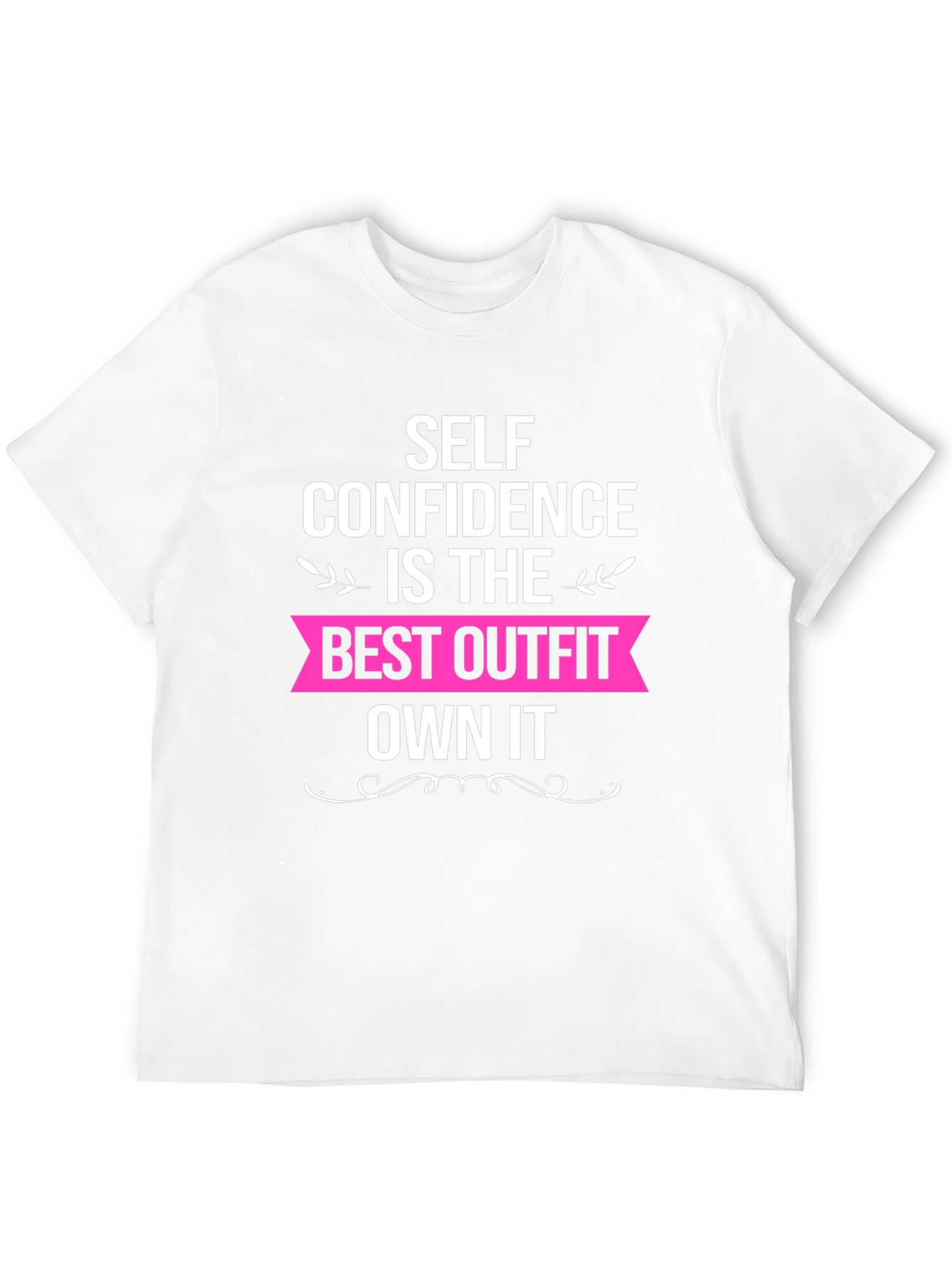 Self Confidence Best Outfit Black Graphic T-Shirt