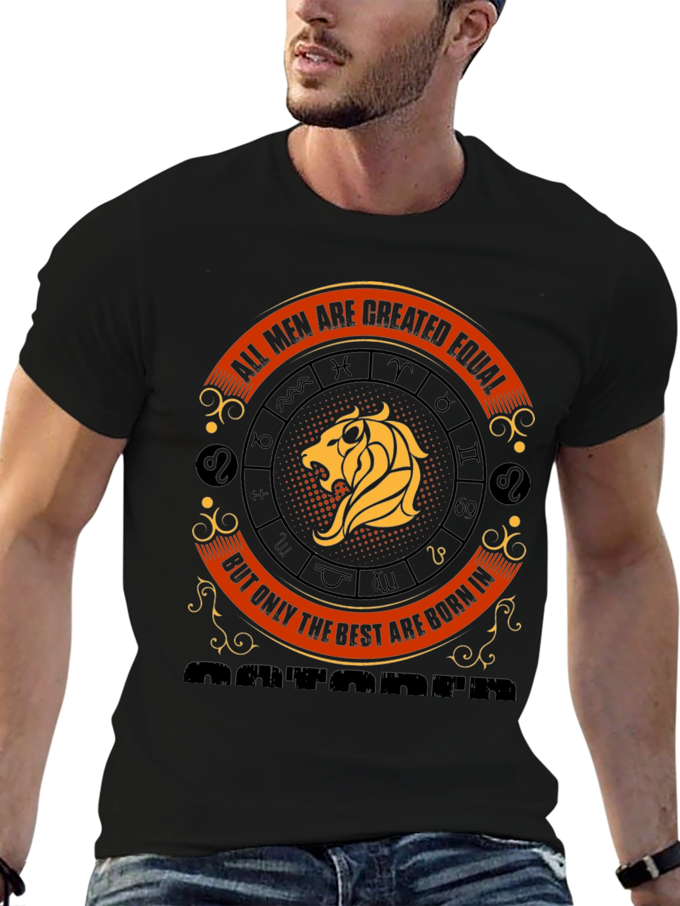 October Born Mens Zodiac T-Shirt