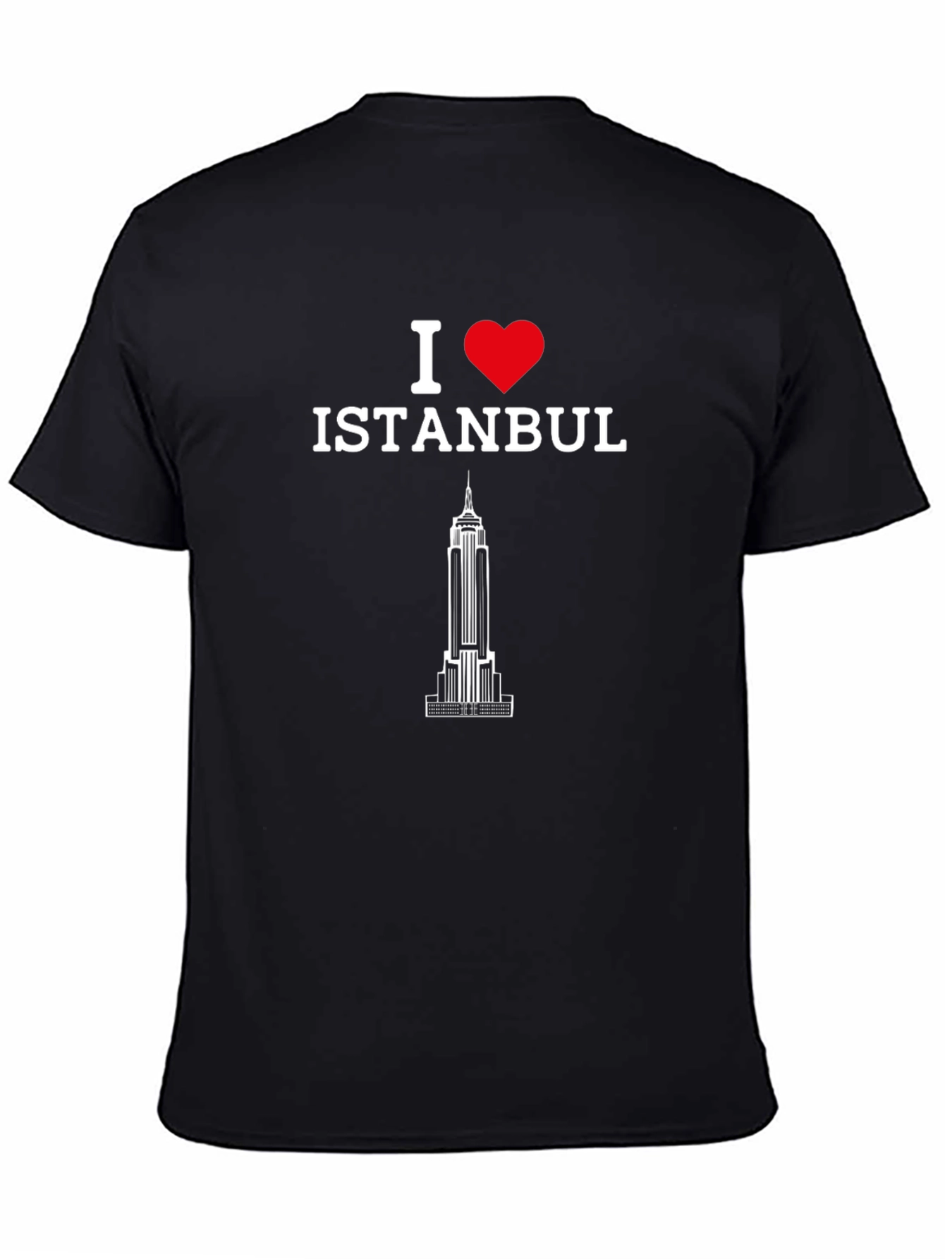I Love Istanbul Graphic Tee - Black