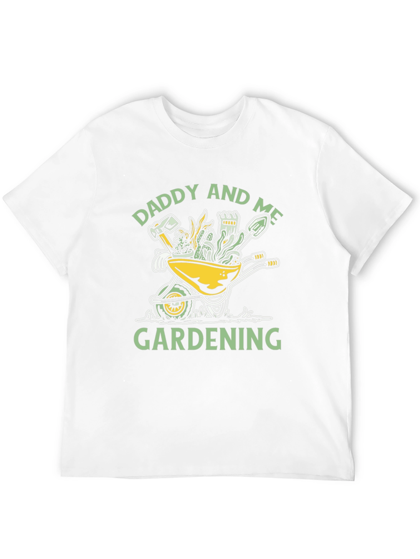 Daddy and Me Gardening T-Shirt - Wheelbarrow Design