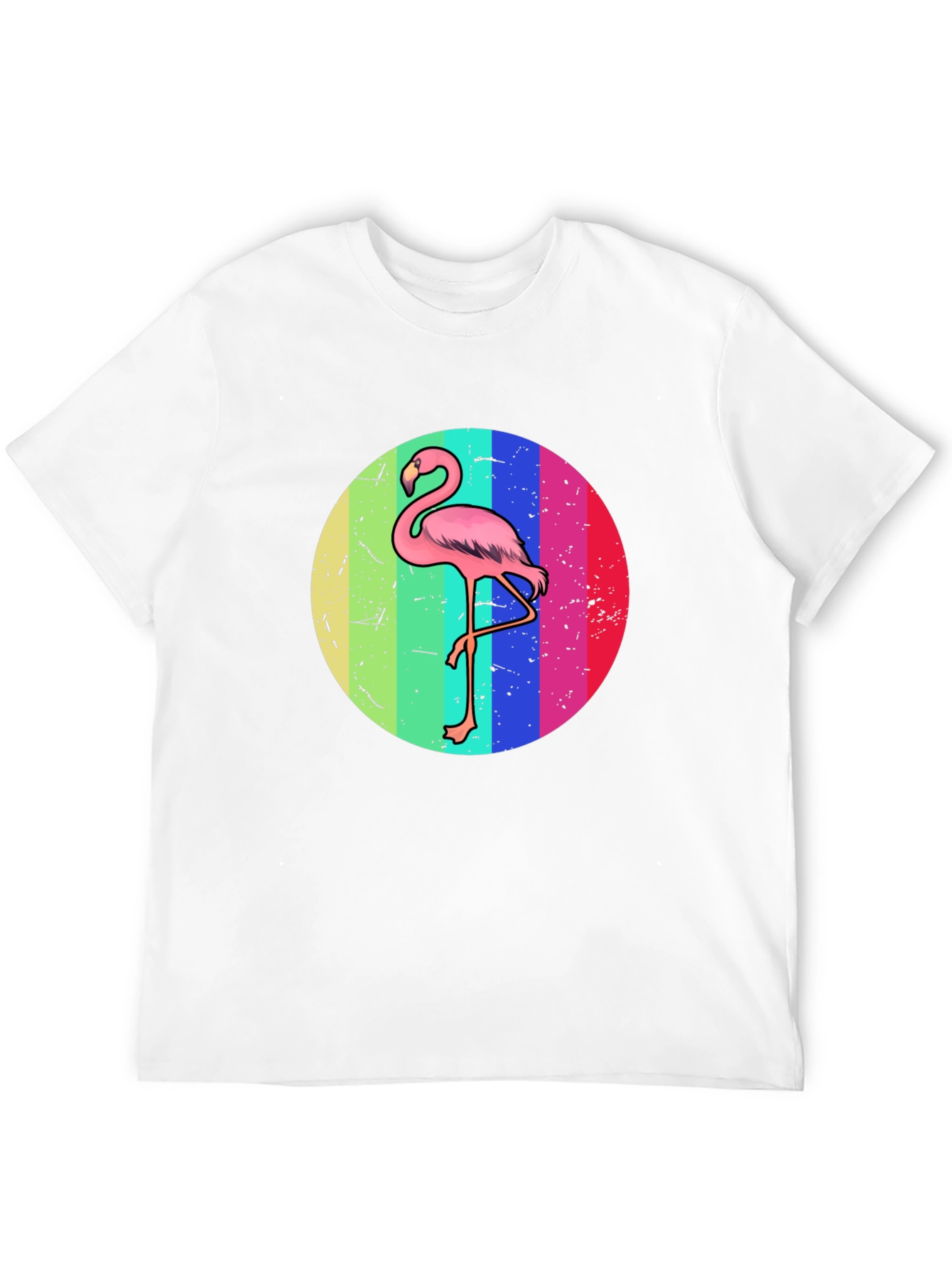 Retro Flamingo T-Shirt - Black Graphic Tee
