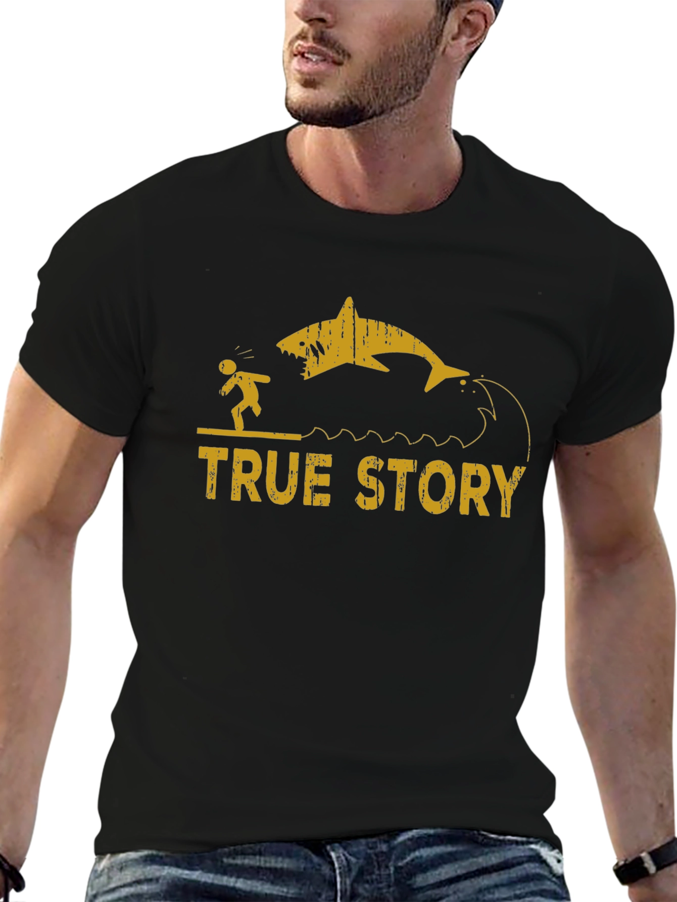 True Story Shark Attack Graphic Tee