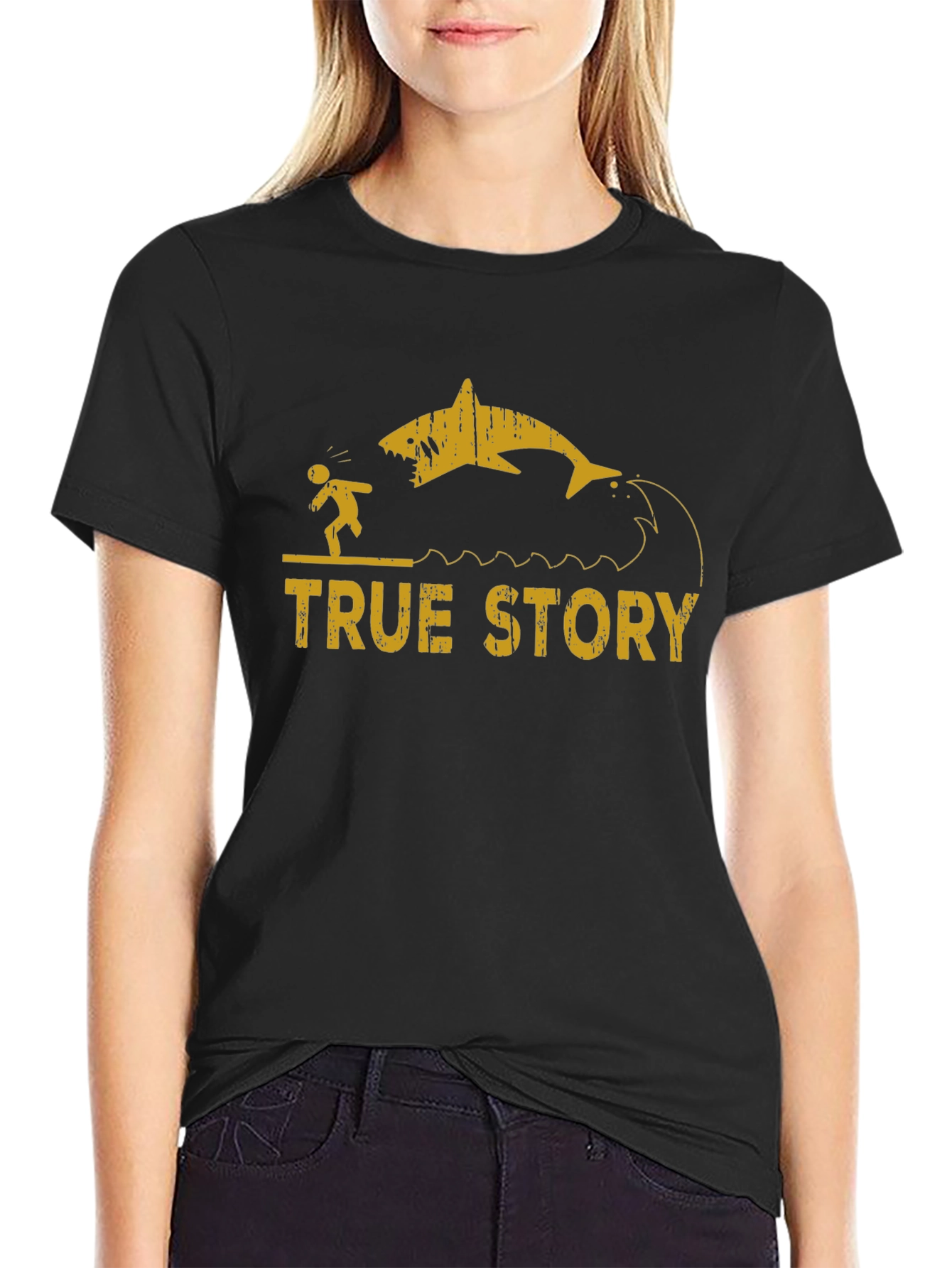 True Story Shark Attack Graphic Tee