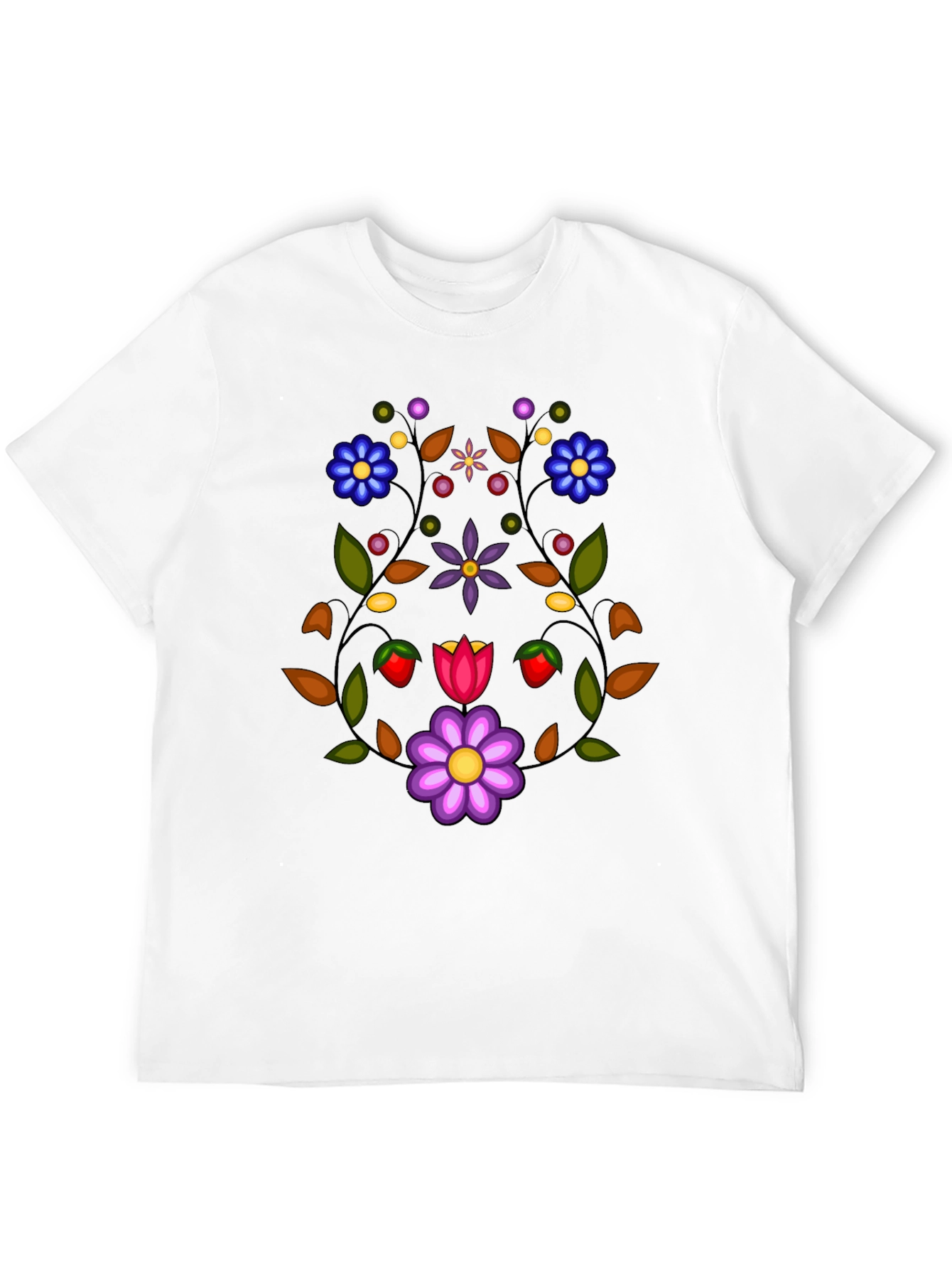 Floral Black T-Shirt