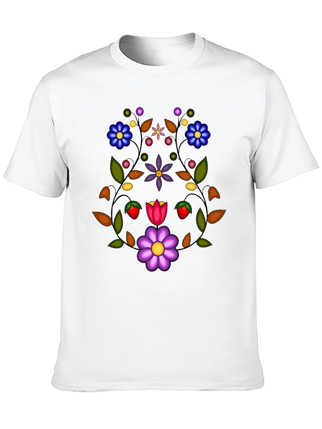 Floral Black T-Shirt
