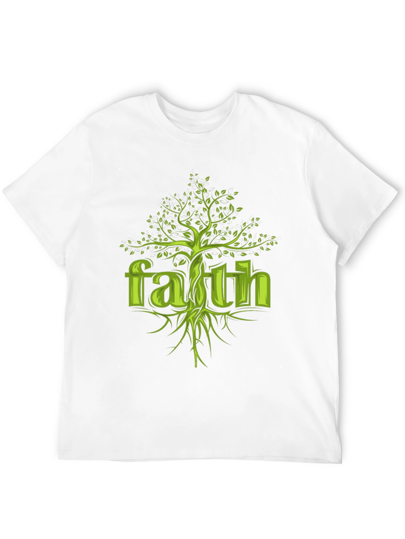 Faith Tree Graphic Tee - Unisex Black Cotton T-Shirt