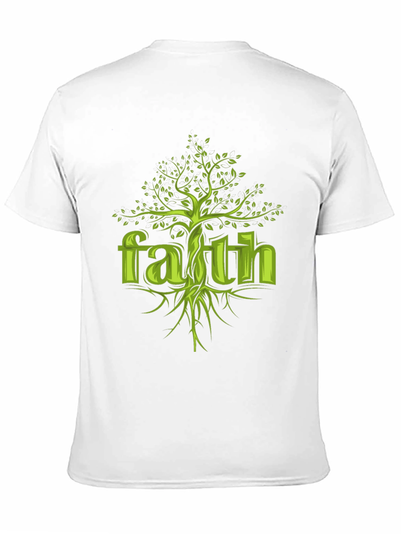 Faith Tree Graphic Tee - Unisex Black Cotton T-Shirt
