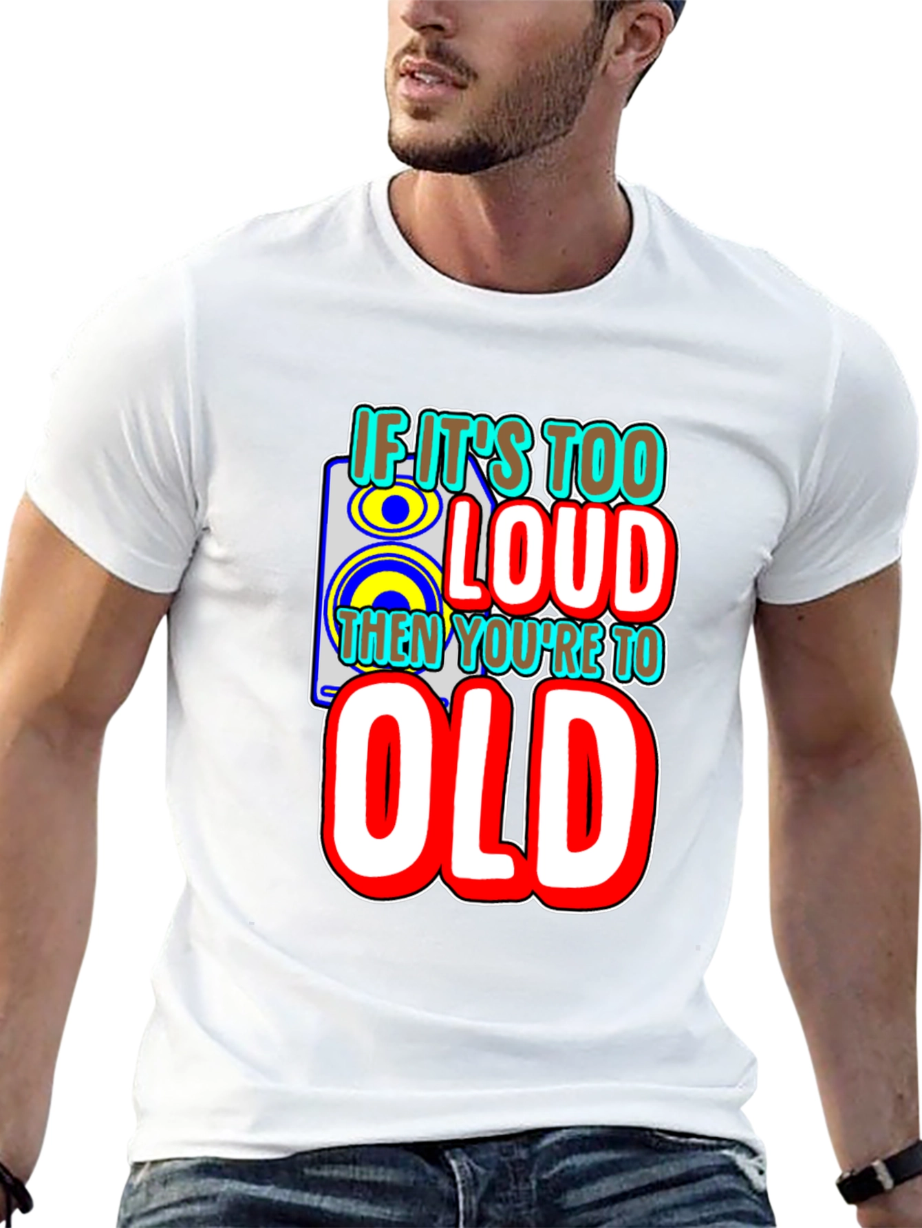 If Its Too Loud Mens Graphic Tee - Black