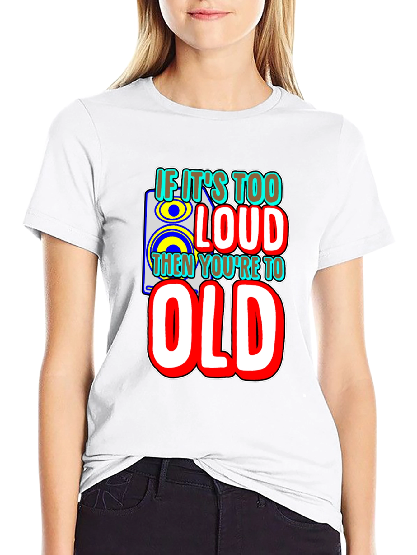 If Its Too Loud Mens Graphic Tee - Black