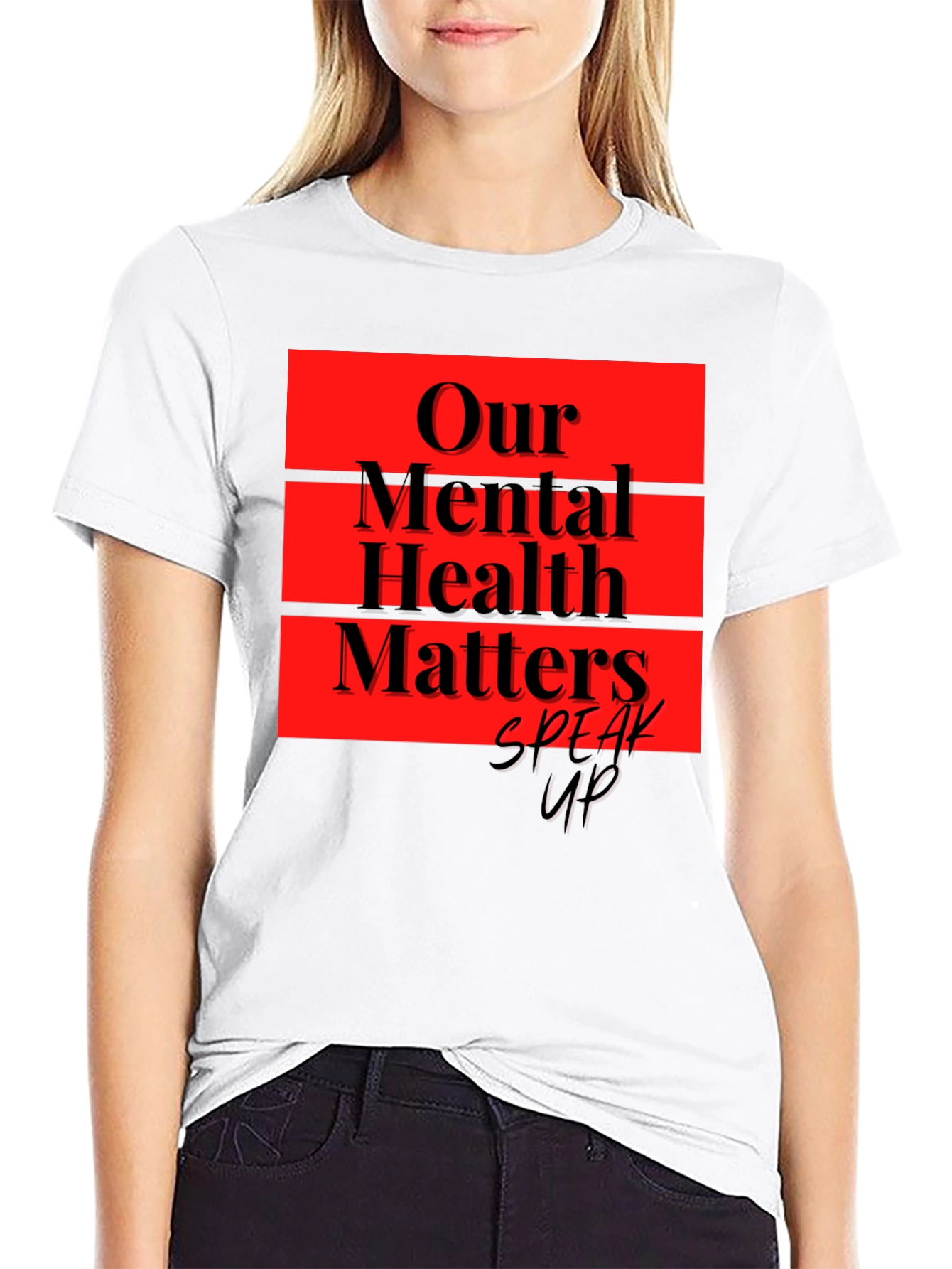 Our Mental Health Matters Black T-Shirt