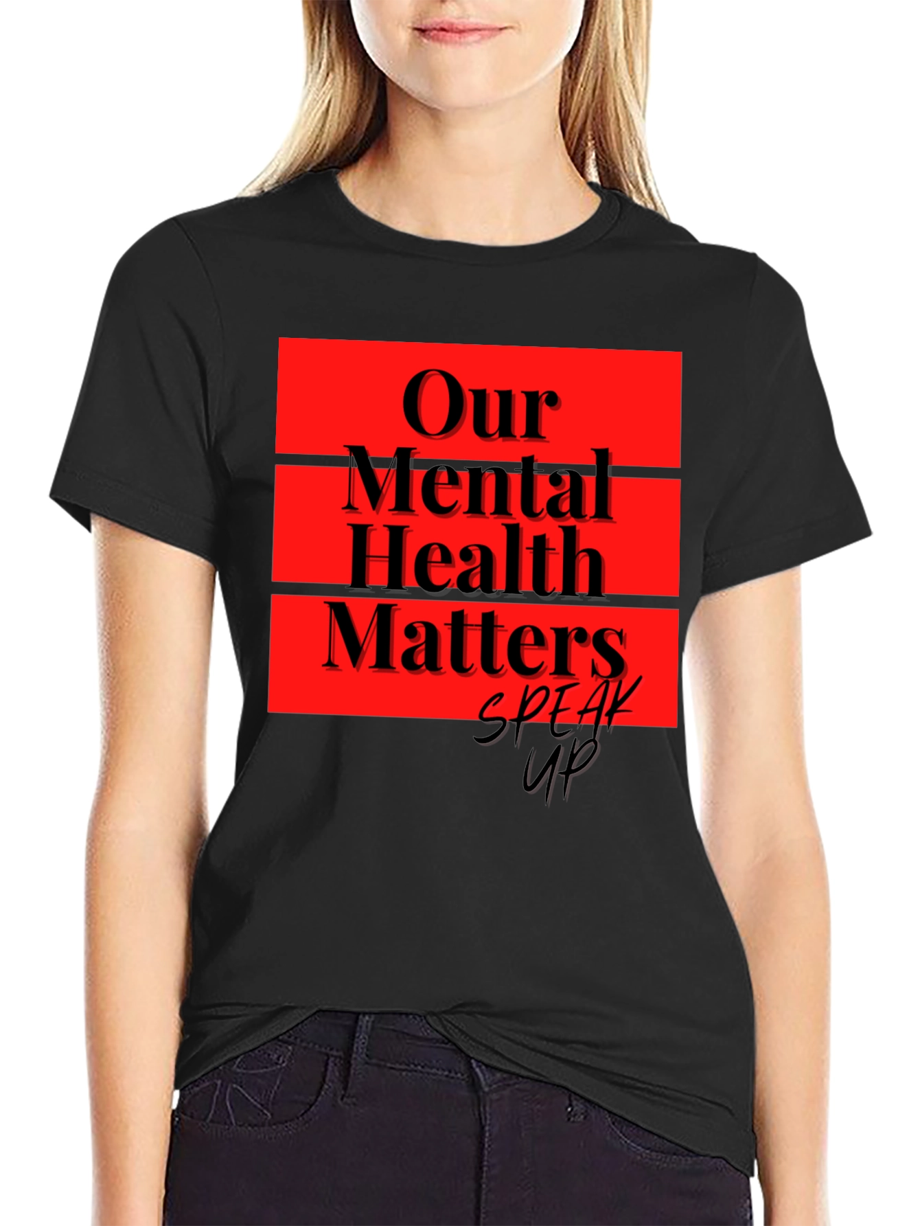 Our Mental Health Matters Black T-Shirt