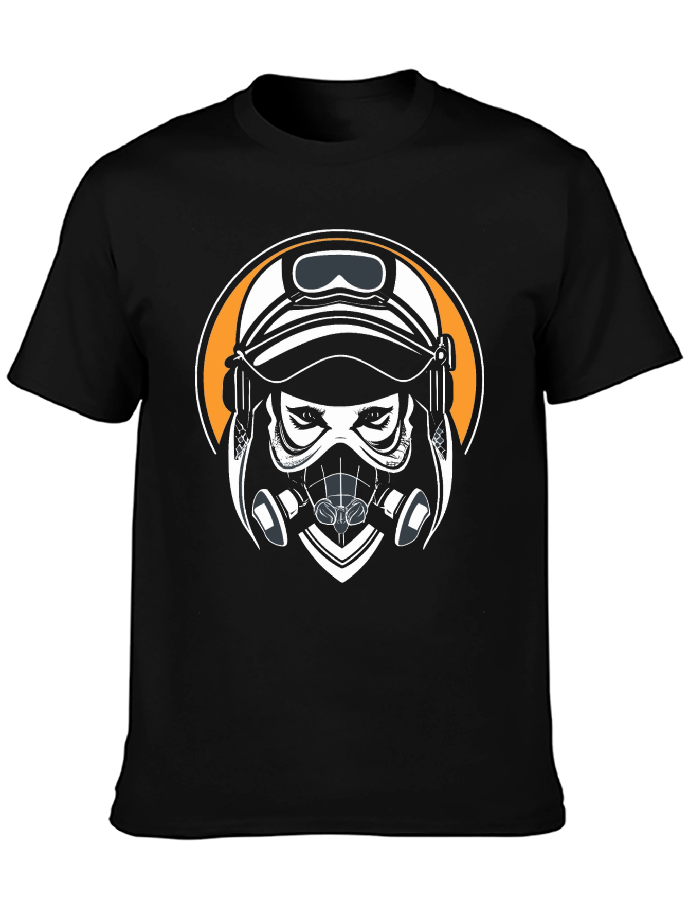Gas Mask Graphic Black T-Shirt