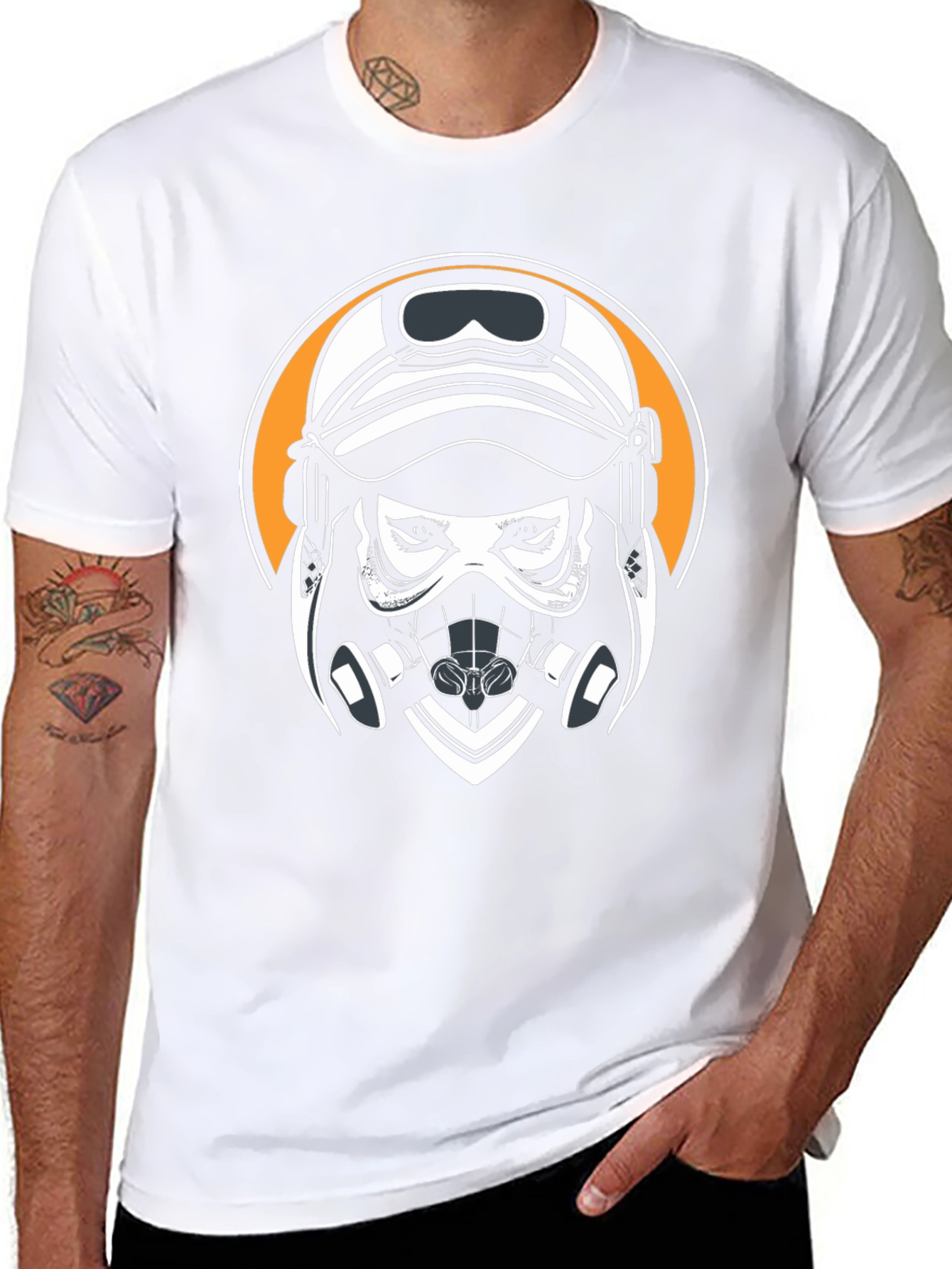 Gas Mask Graphic Black T-Shirt