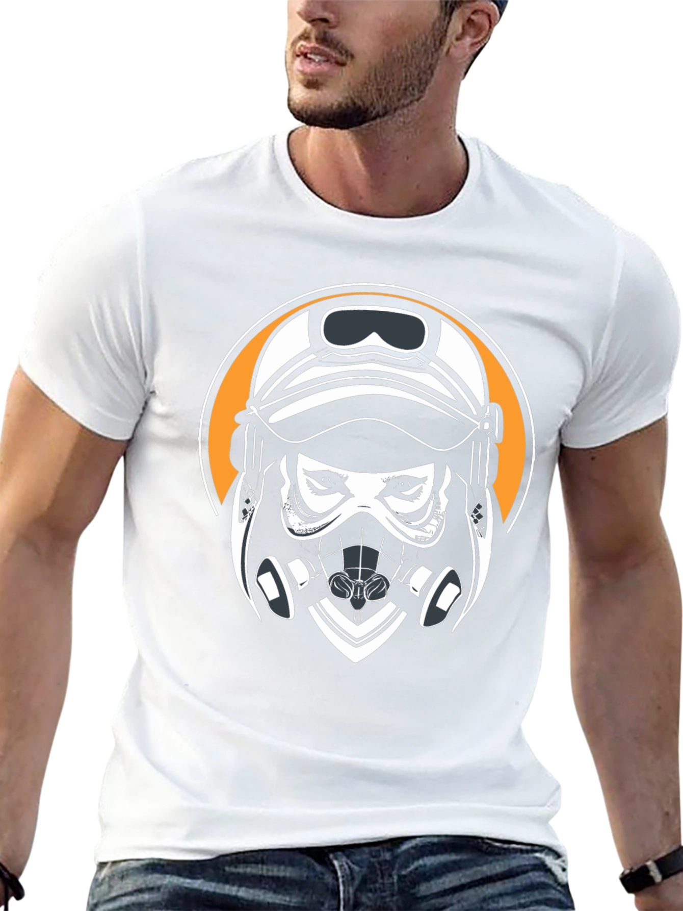 Gas Mask Graphic Black T-Shirt