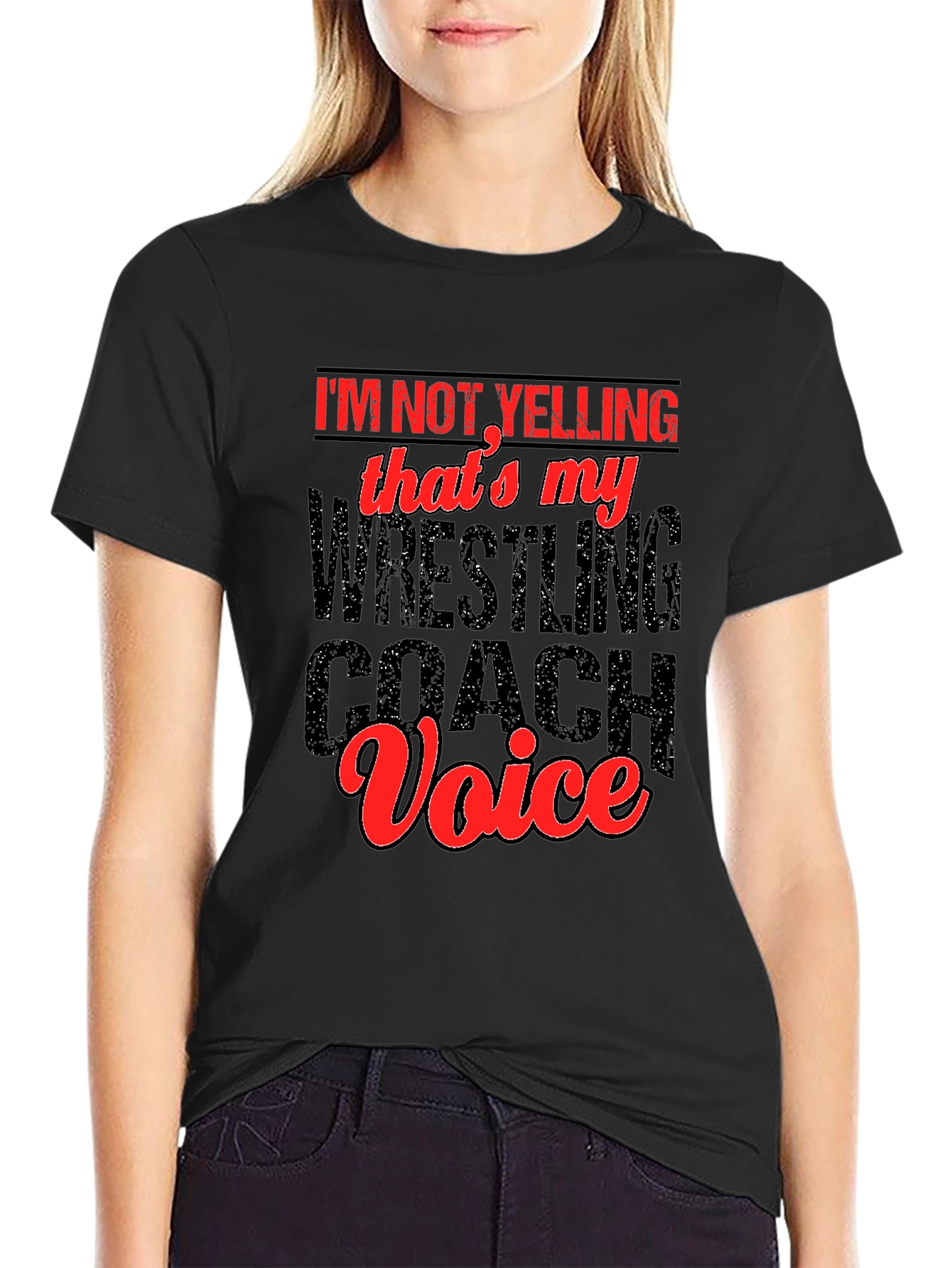 Wrestling Coach Voice T-Shirt - Funny Gift Idea
