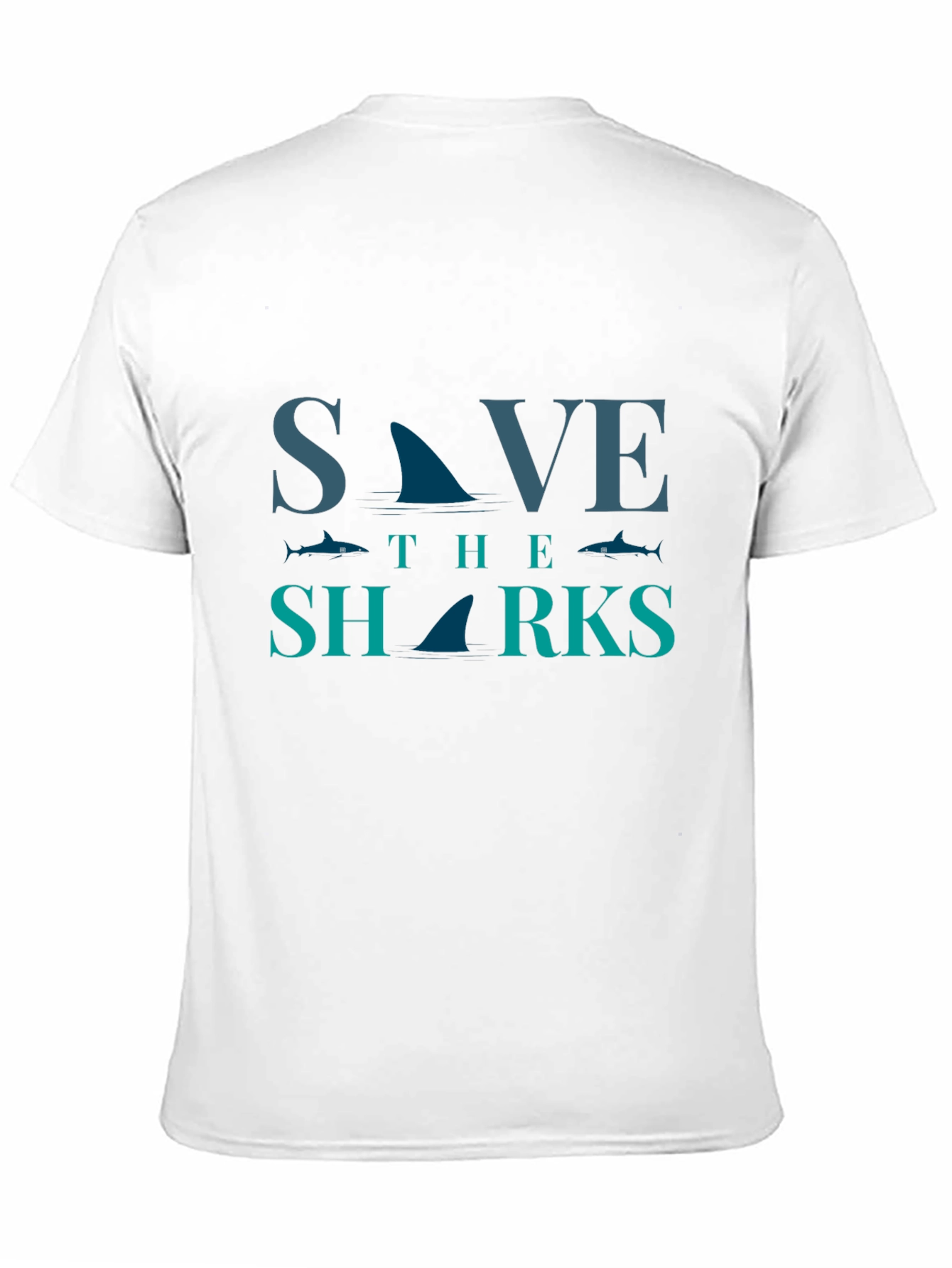 Save the Sharks Graphic Tee - Eco-Friendly Fashion