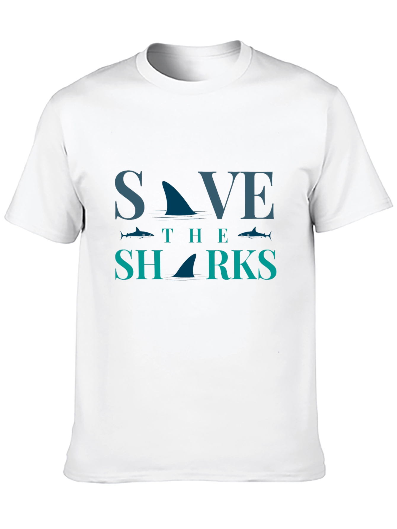 Save the Sharks Graphic Tee - Eco-Friendly Fashion
