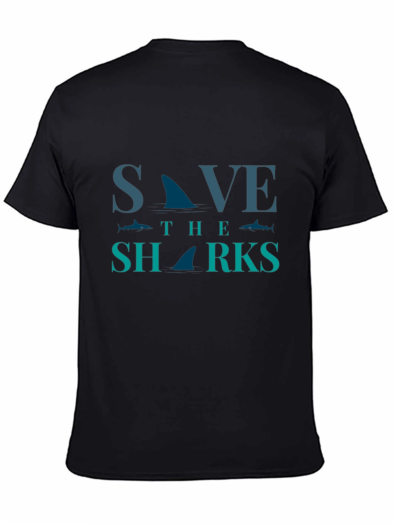Save the Sharks Graphic Tee - Eco-Friendly Fashion