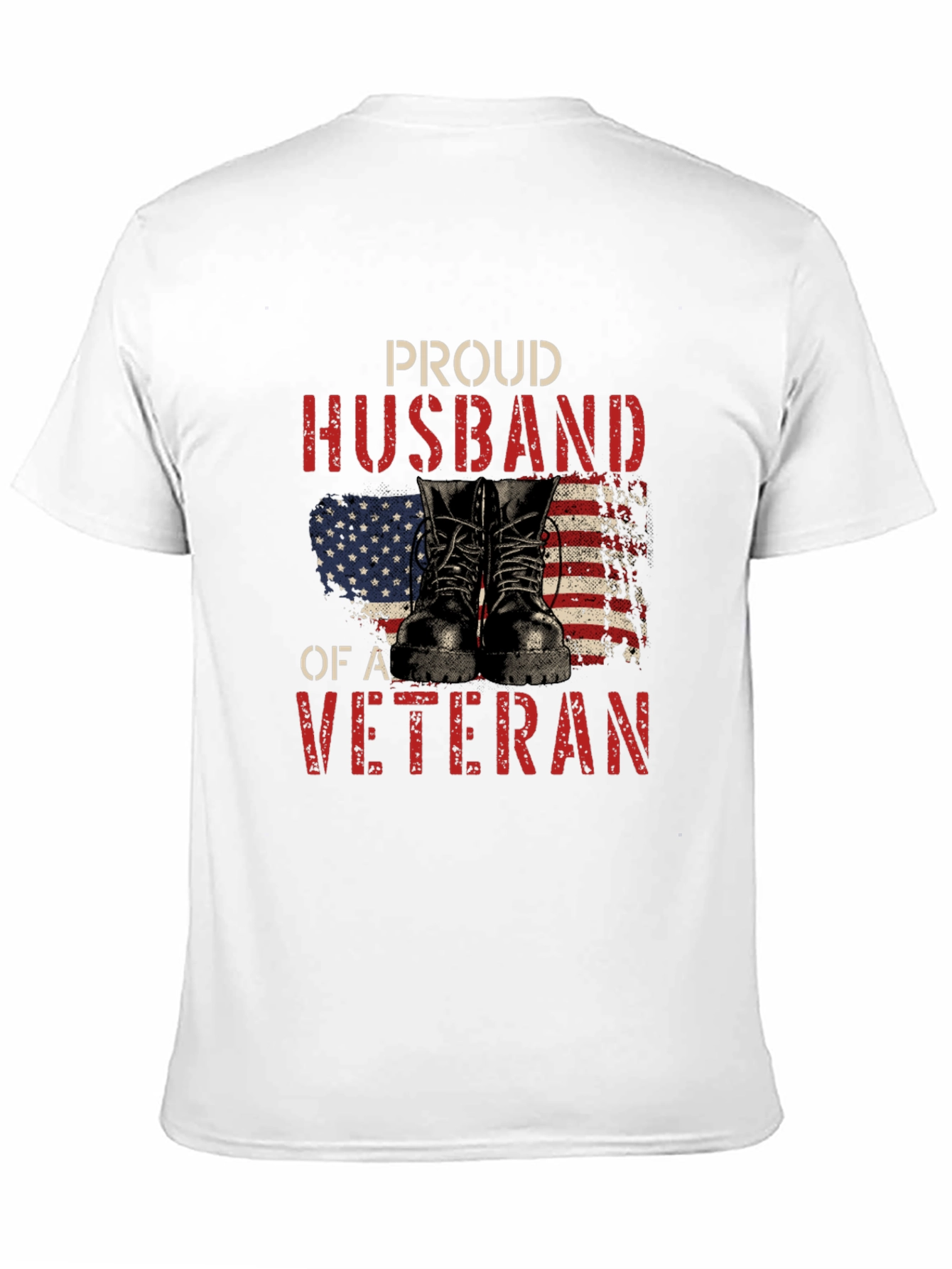 Proud Husband of a Veteran Graphic Tee