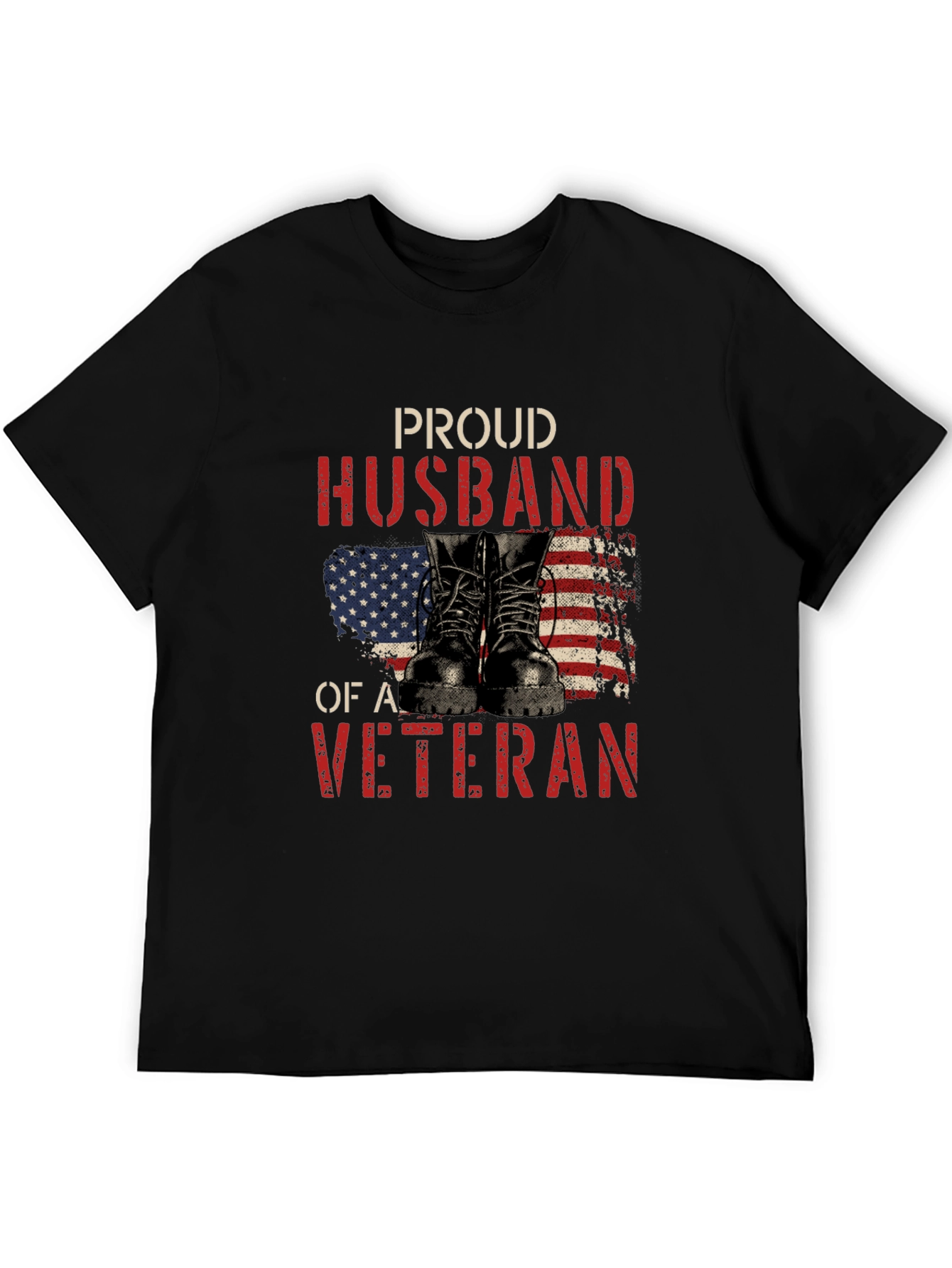 Proud Husband of a Veteran Graphic Tee