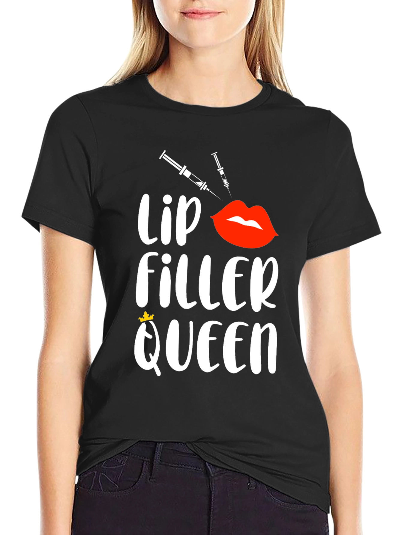 Lip Filler Queen Graphic Tee - Aesthetic Beauty