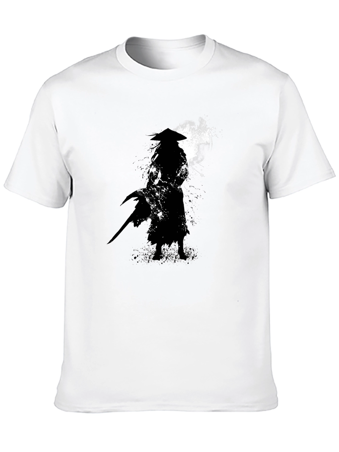Samurai Silhouette Graphic T-Shirt - Classic Black Tee