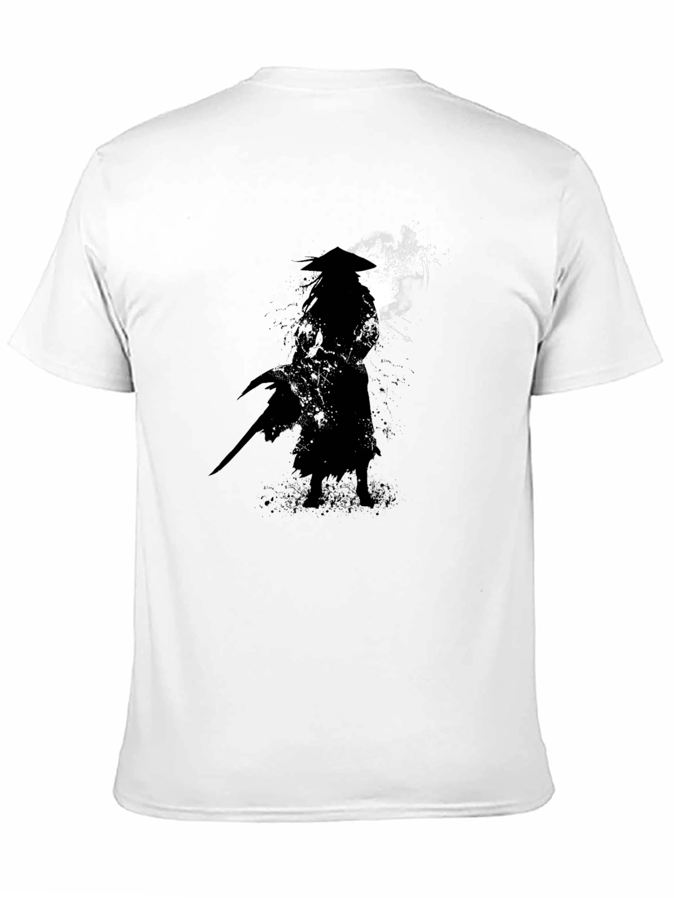 Samurai Silhouette Graphic T-Shirt - Classic Black Tee