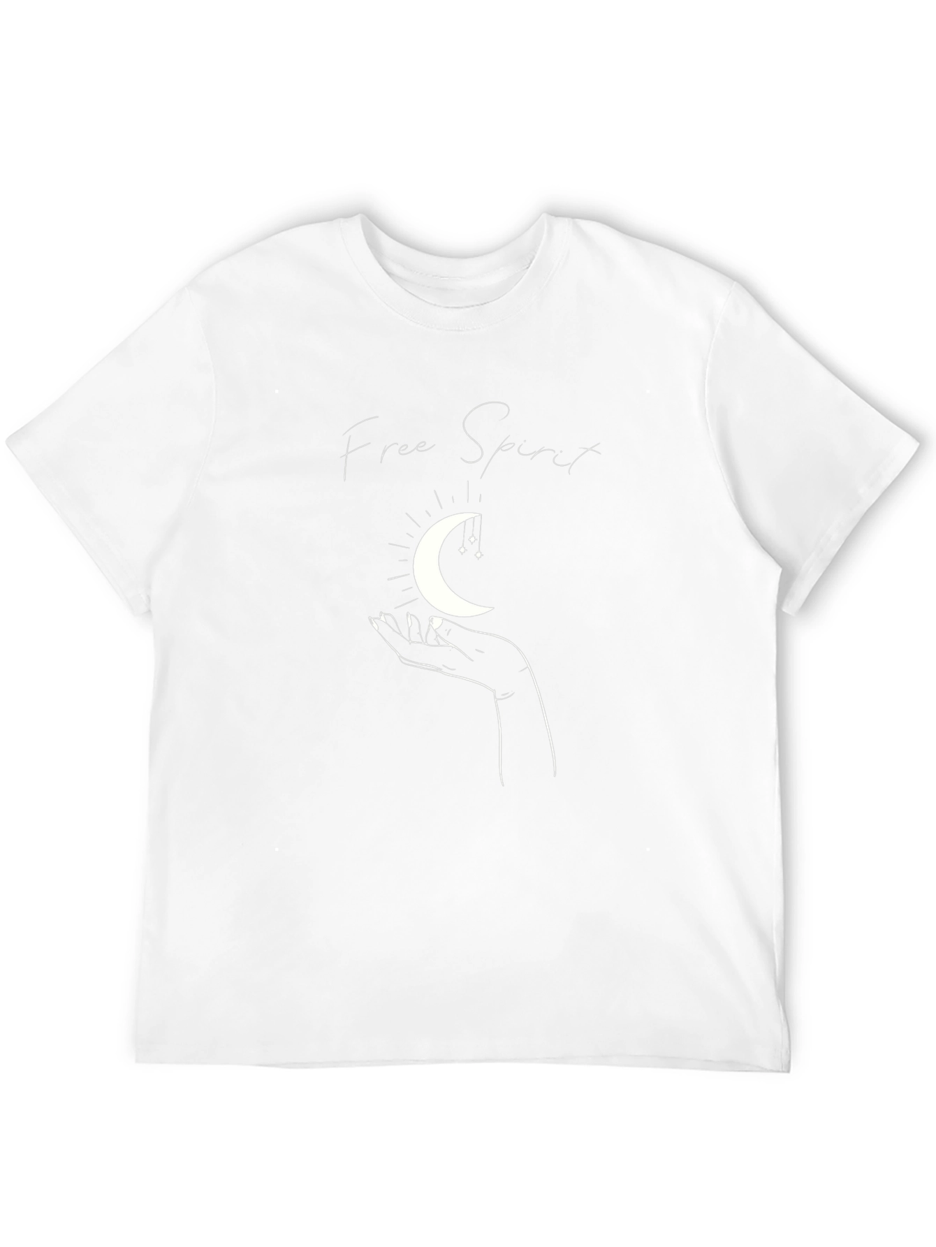Free Spirit Graphic Tee - Stylish Moon Design