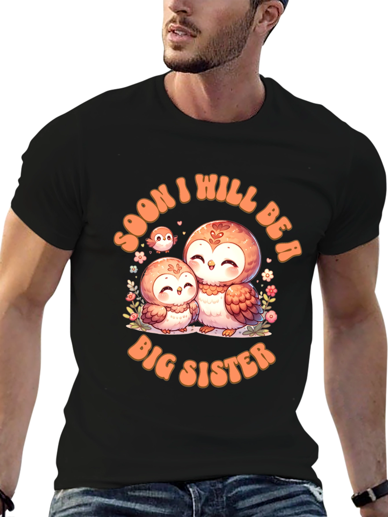 Soon To Be Big Sister Owl T-Shirt