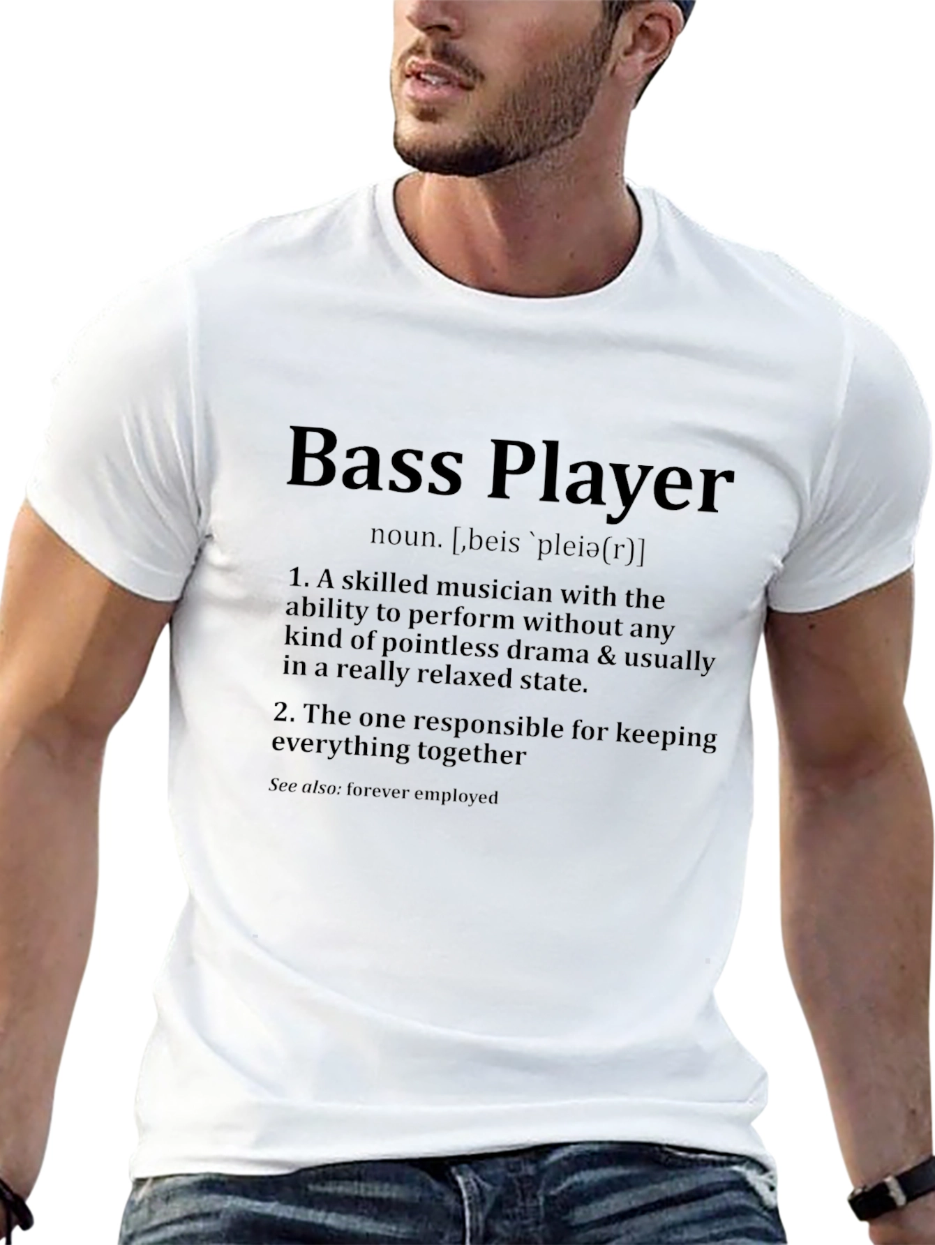 Bass Player Definition T-Shirt - Musician Gift