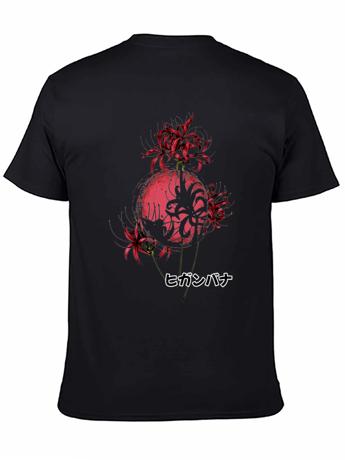 Red Spider Lily Skull Graphic Tee