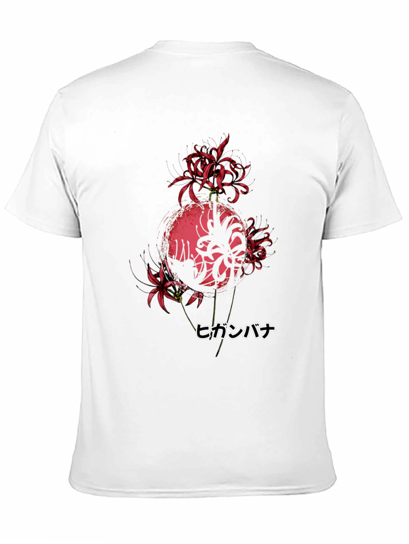 Red Spider Lily Skull Graphic Tee