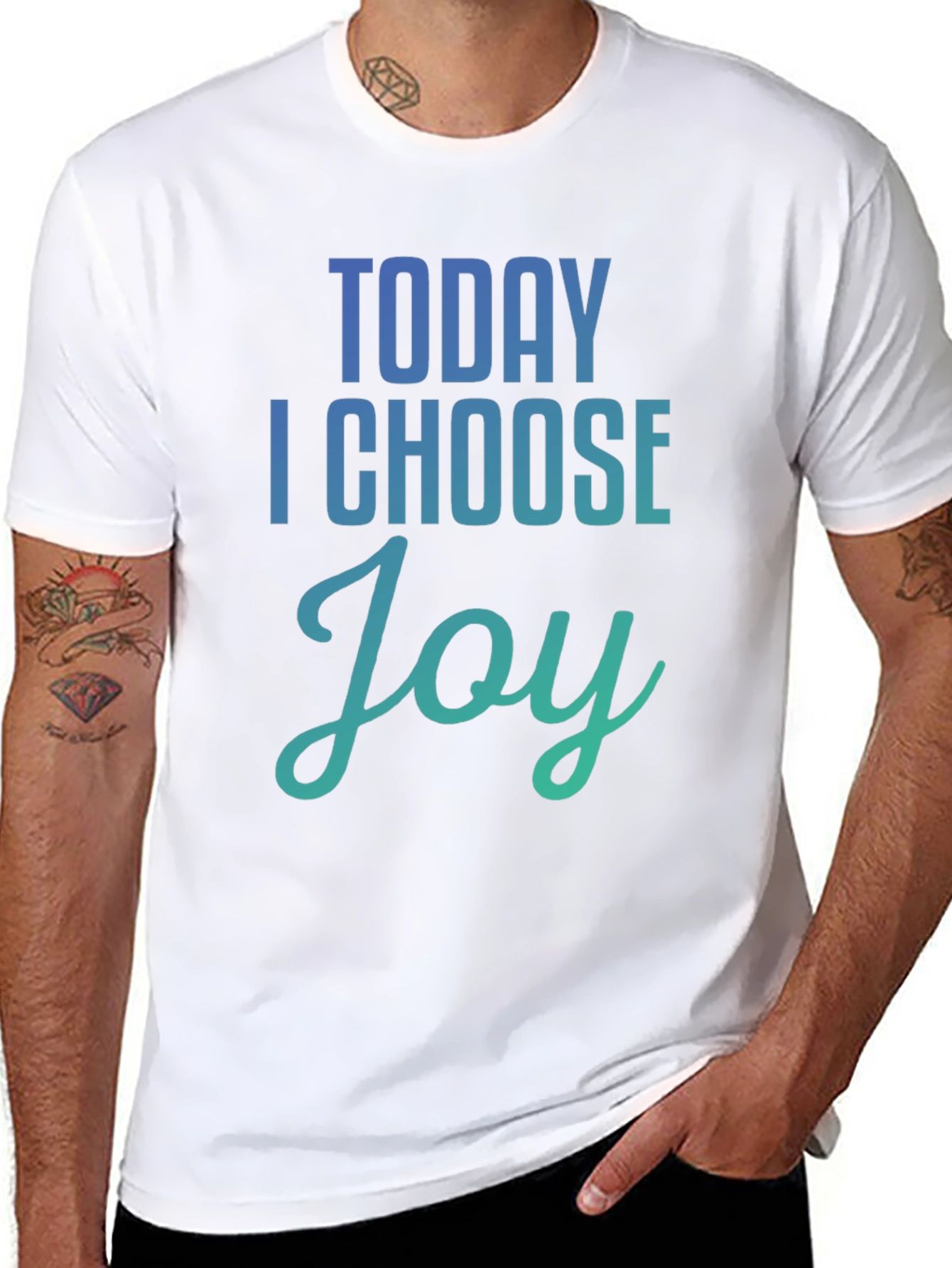 Today I Choose Joy Graphic Tee - Black Unisex