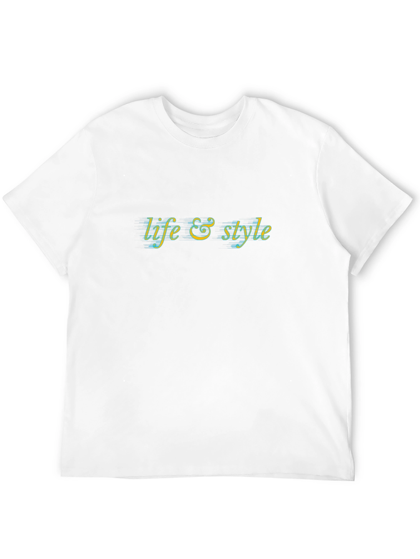 Life & Style Graphic Tee - Black Cotton Blend