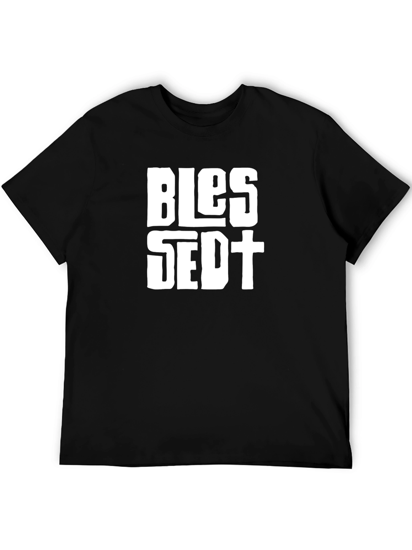 Blessed Graphic T-Shirt - Black Cotton Tee