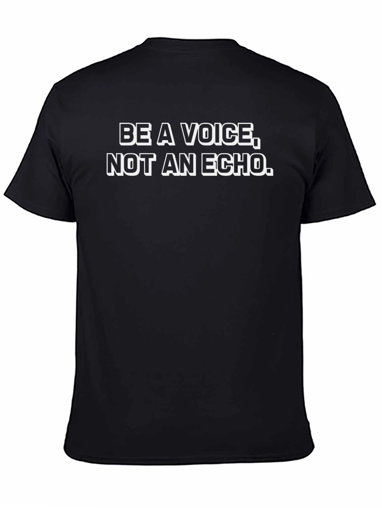 Be A Voice T-Shirt - Black Inspirational Tee