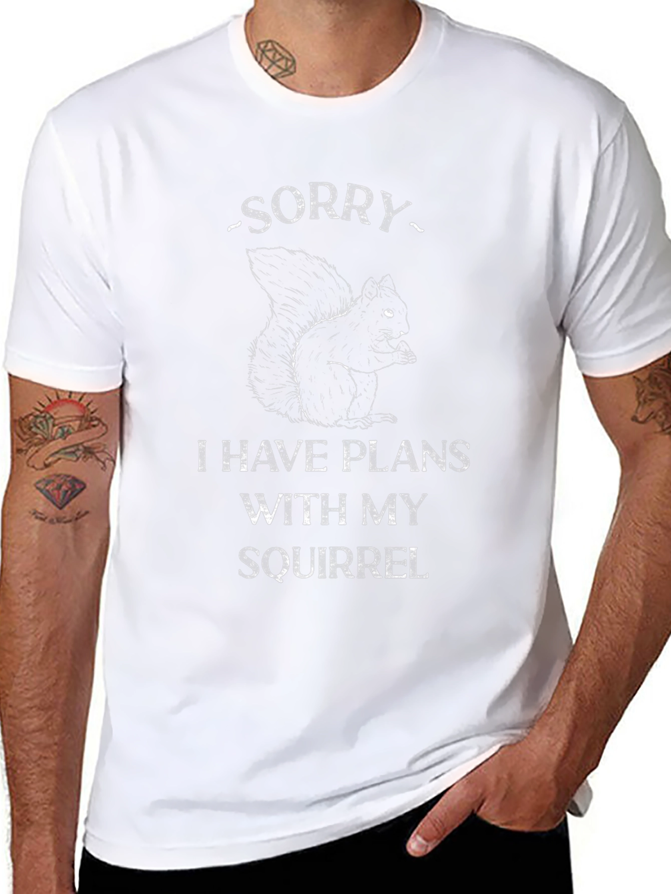 Funny Squirrel T-Shirt - Sorry I Have Plans