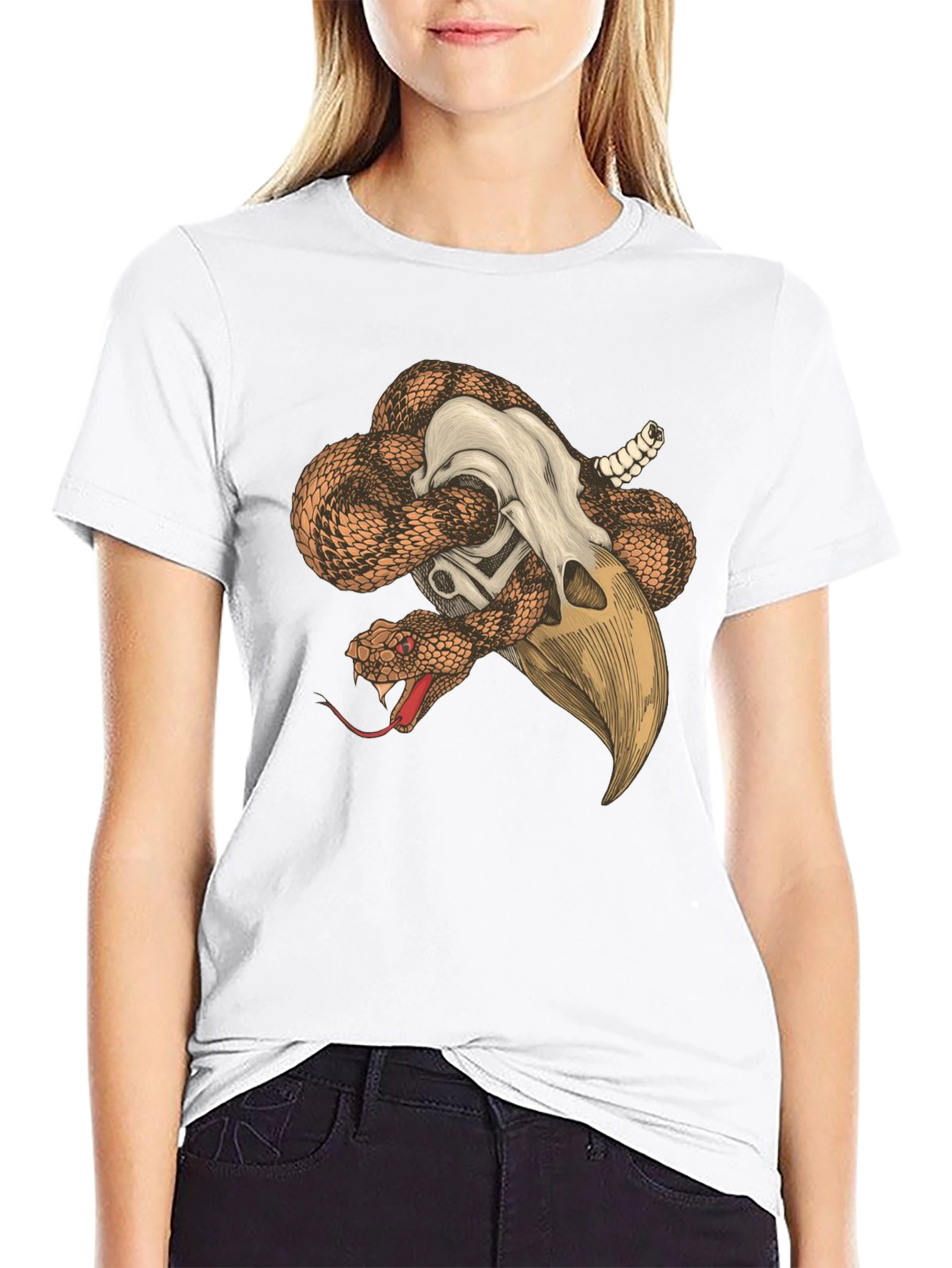 Snake & Skull Graphic Tee