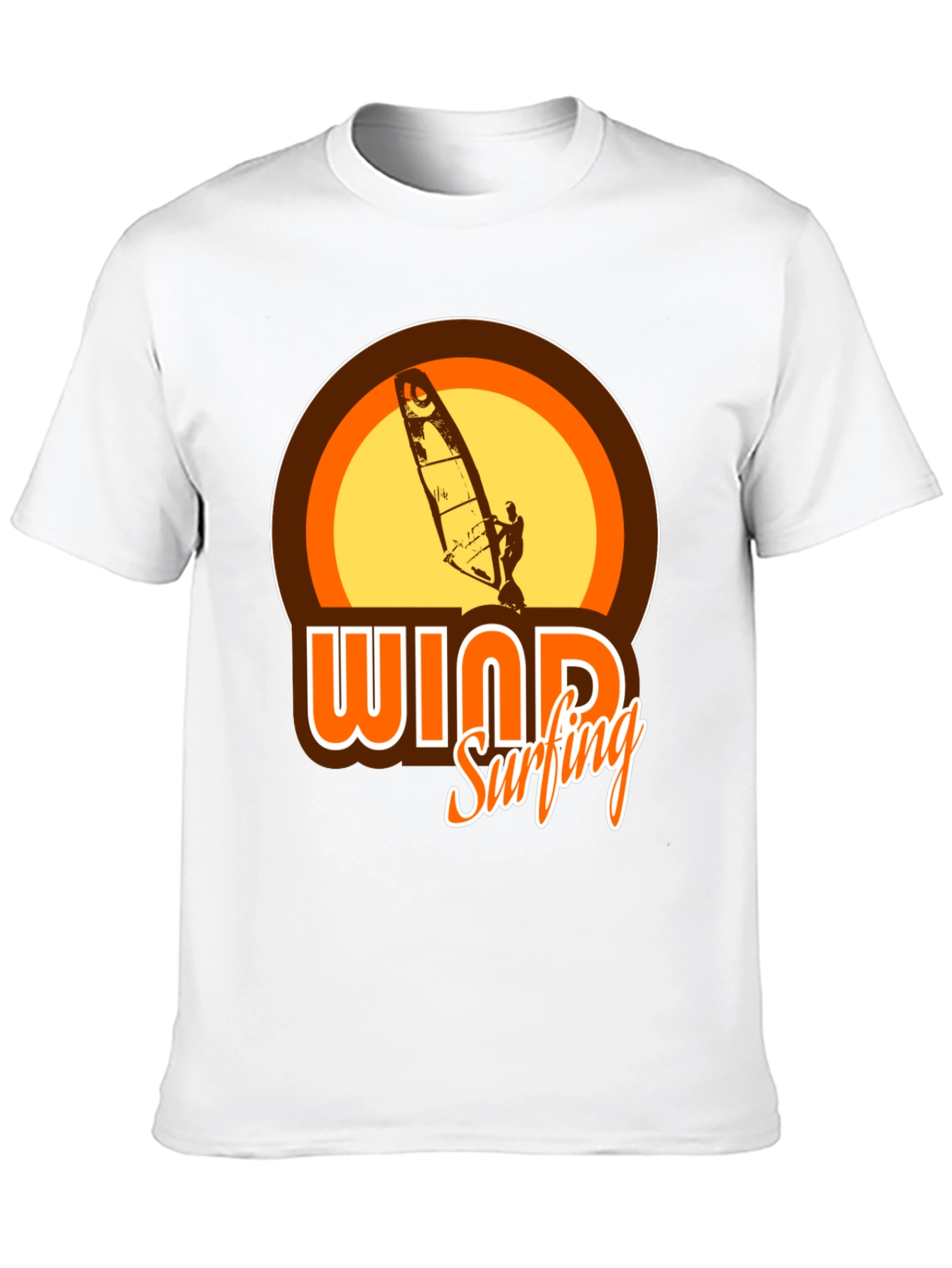 Windsurfing Graphic Tee - Retro Style T-Shirt