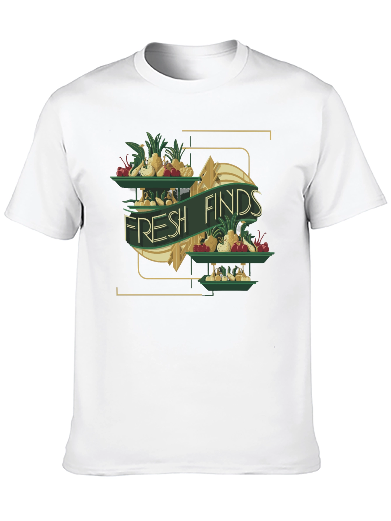 Fresh Finds Graphic Tee - Black Cotton T-Shirt